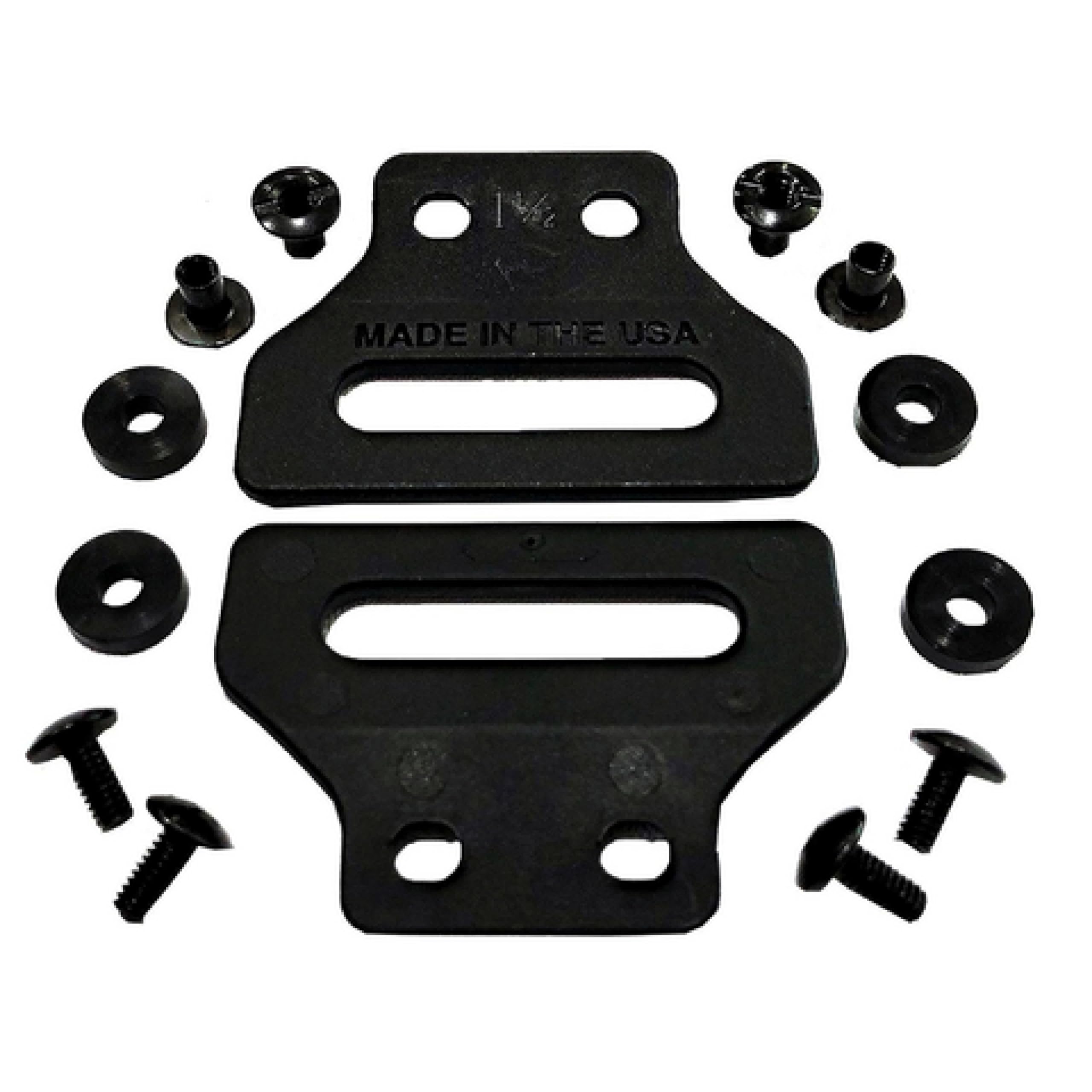 Kydex Pancake Wings for OWB Holsters - Pre-Drilled Belt Attachment with Mounting Hardware - Durable High-Grade Material - Perfect for Concealed Carry & Tactical Use