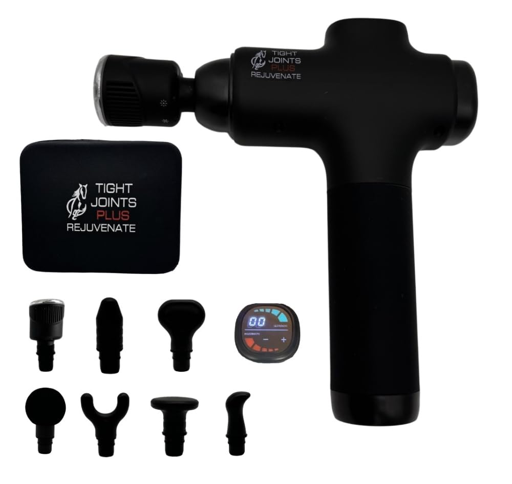 TIGHT JOINTS PLUS - Professional Equine Massage Gun for Horses | Deep Tissue Therapy for Muscle Recovery & Pain Relief | Perfect for Post-Workout, Training & Rehabilitation