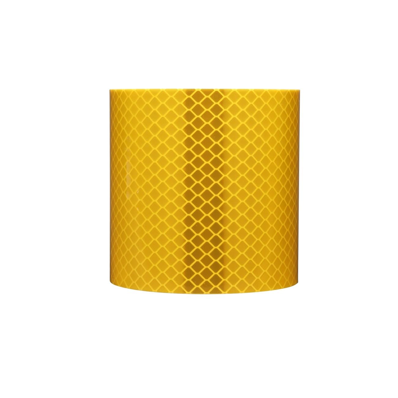 3M Diamond Grade 973-71 Yellow Reflective Tape - 2 Inch Wide x 50 Yard Roll - High Visibility Safety Tape for Traffic Cones, Barricades & Work Zones - 0.01 to 0.014 Inch Thick - Industrial Grade Reflective Material (22485) - Perfect for Road Safety, Construction Sites & Emergency Marking
