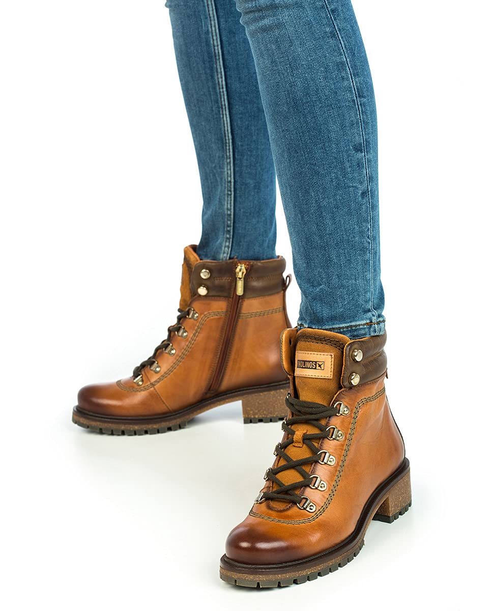 PIKOLINOS Women's Leather Flat Ankle Boots - Comfortable Casual Shoes for Everyday Wear | Perfect for Office, Walking & Travel