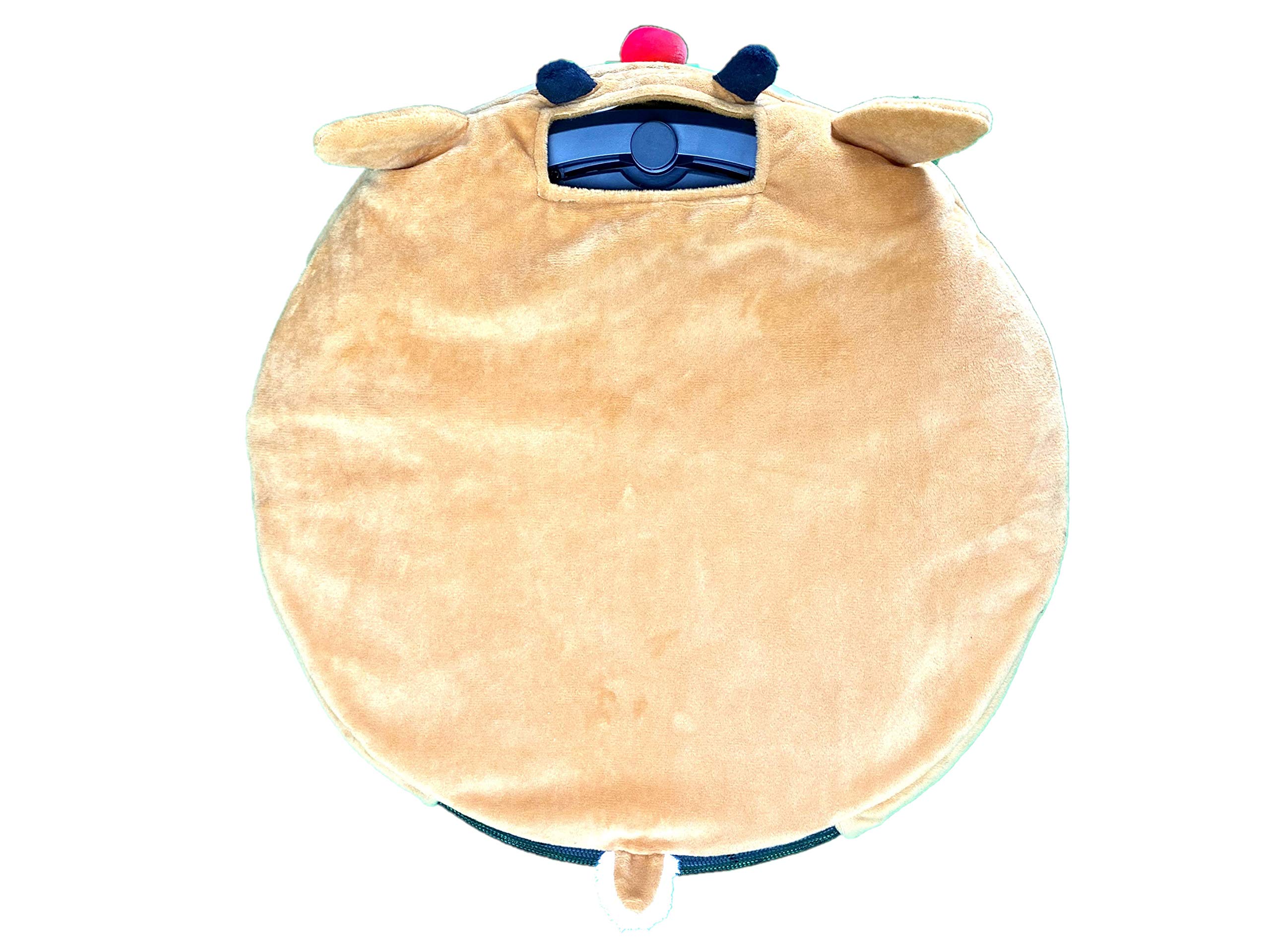 Robot Vacuum Compatible Cover - Rudolph The Red-Nosed Reindeer with Light-Up Nose | Christmas Decoration for Roomba, iRobot & More | Perfect for Holiday Home Decor & Gift Giving