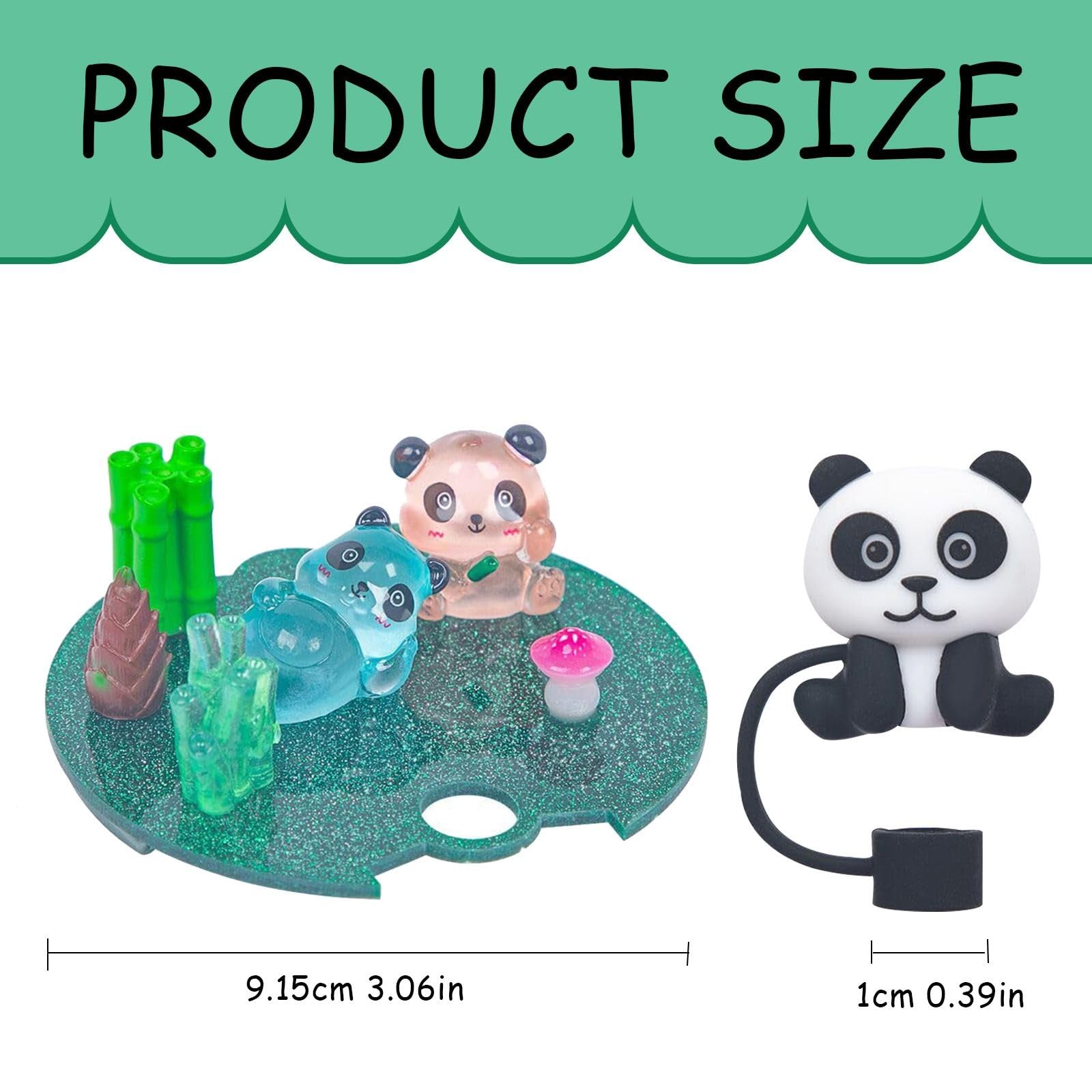 Cute Luminous Animal Name Plate for Cup Lid Accessories - 40oz Tumbler Silicone Straw Cover Cap, Dust-Proof Reusable Straw Tips - Perfect for Office, School, Travel & Outdoor Activities (Blue)