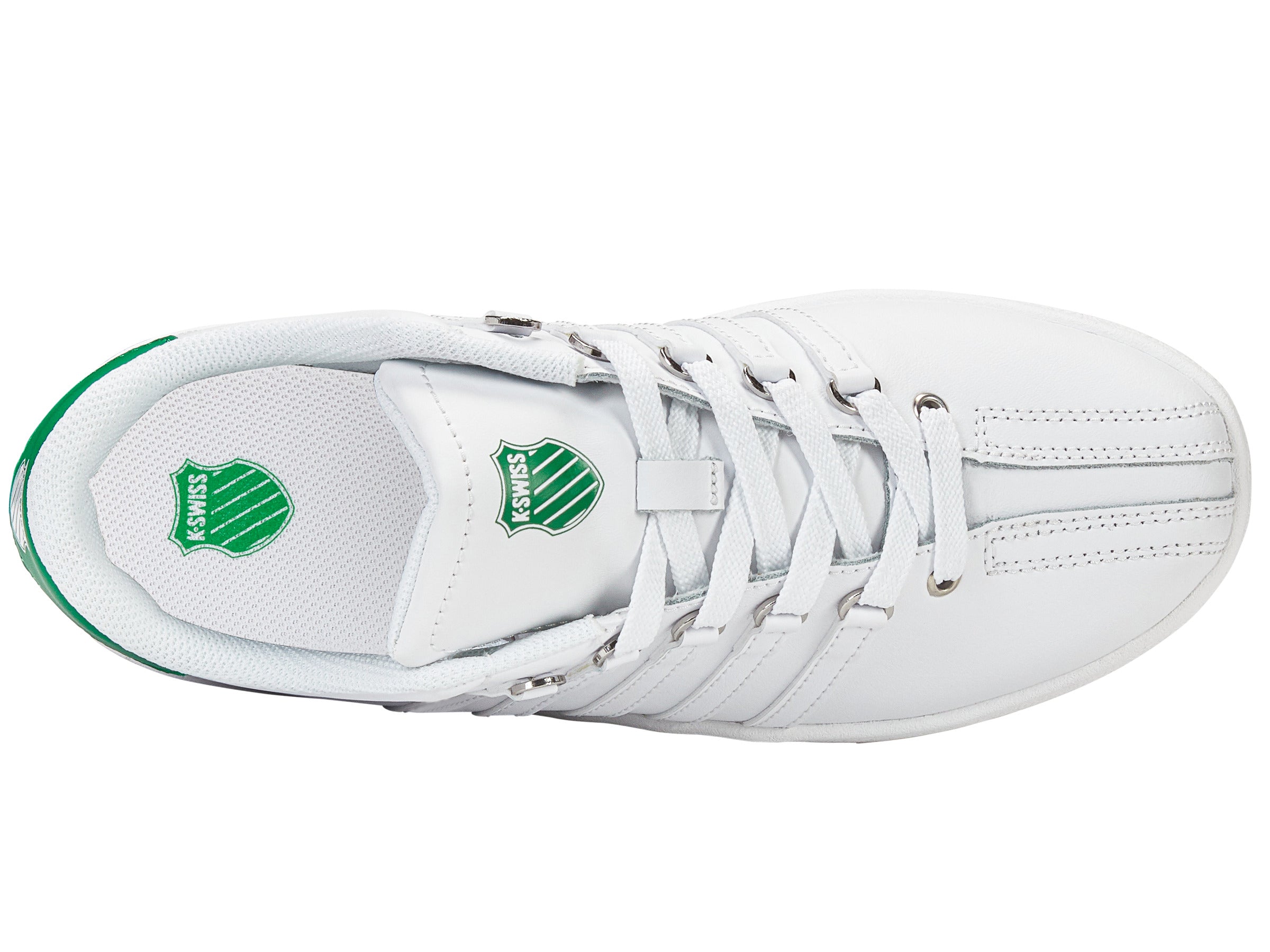 Classic VN White/Green Sneakers - Men's Size 8.5 (US) | Comfortable Casual Shoes for Walking, Running & Everyday Wear
