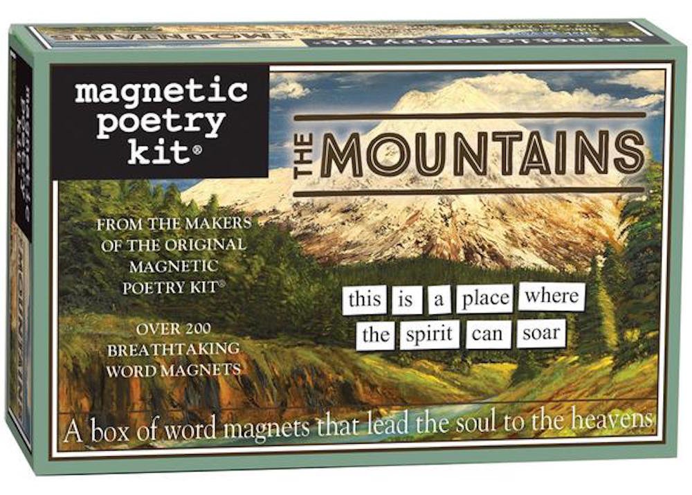 Magnetic Poetry Kit - The Mountains Words for Refrigerator - Create Poems & Letters on Fridge - Made in USA - Perfect for Home, Office & Creative Writing Inspiration