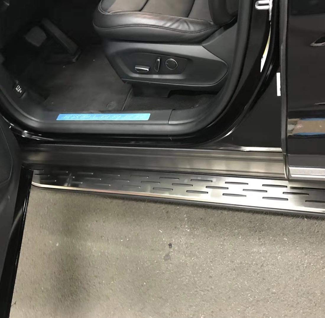 2020-2025 Ford Explorer Aluminum Running Boards - Heavy Duty Side Steps Nerf Bars with Anti-Slip Surface for Enhanced Safety & Style | Perfect for Off-Roading, Daily Commute & Truck Customization