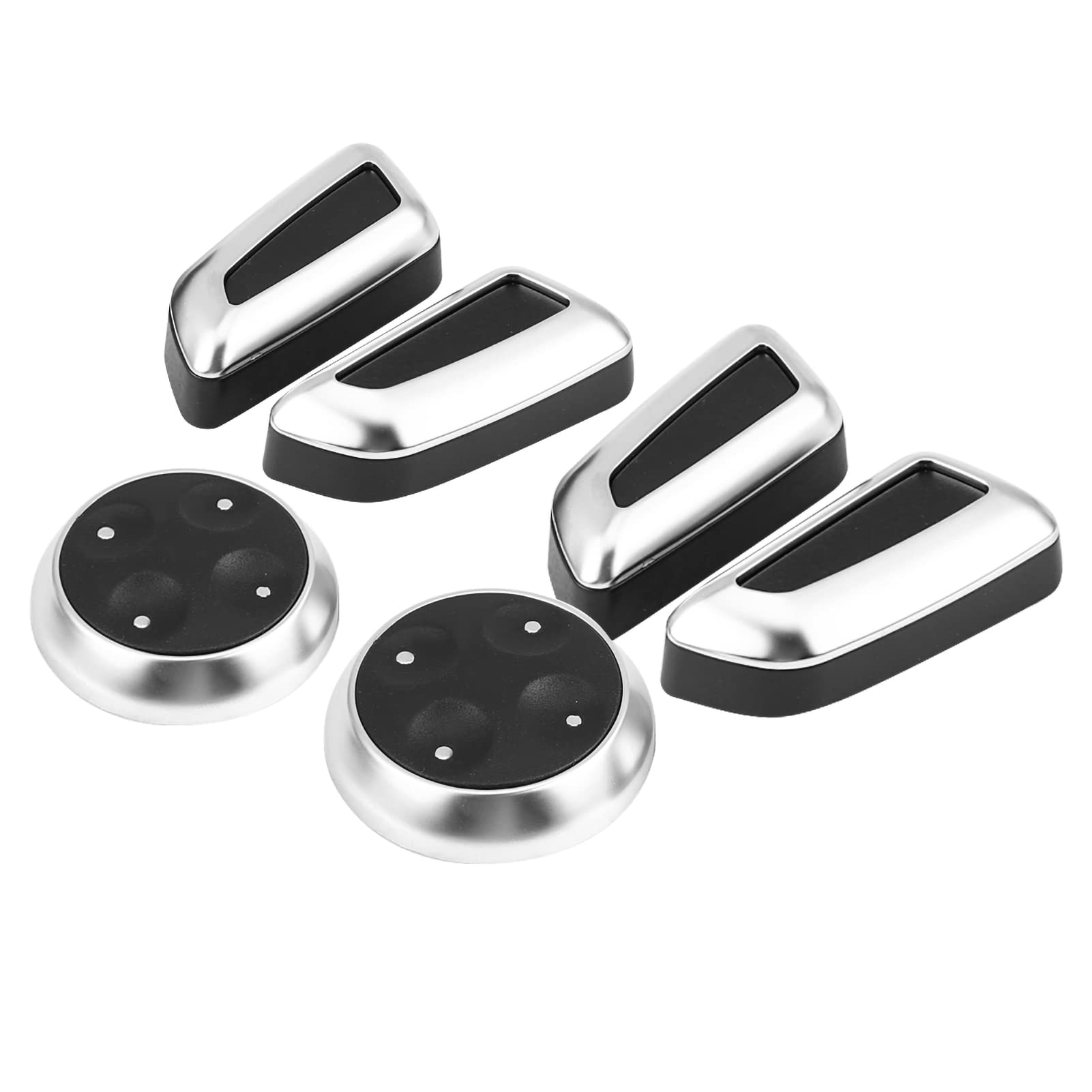 6Pcs Car Seat Adjustment Switch Cover - Seat Knob Button Cover Trim for Side Door & Seat Adjust Buttons - Perfect for Car Interior Upgrade & DIY Repair