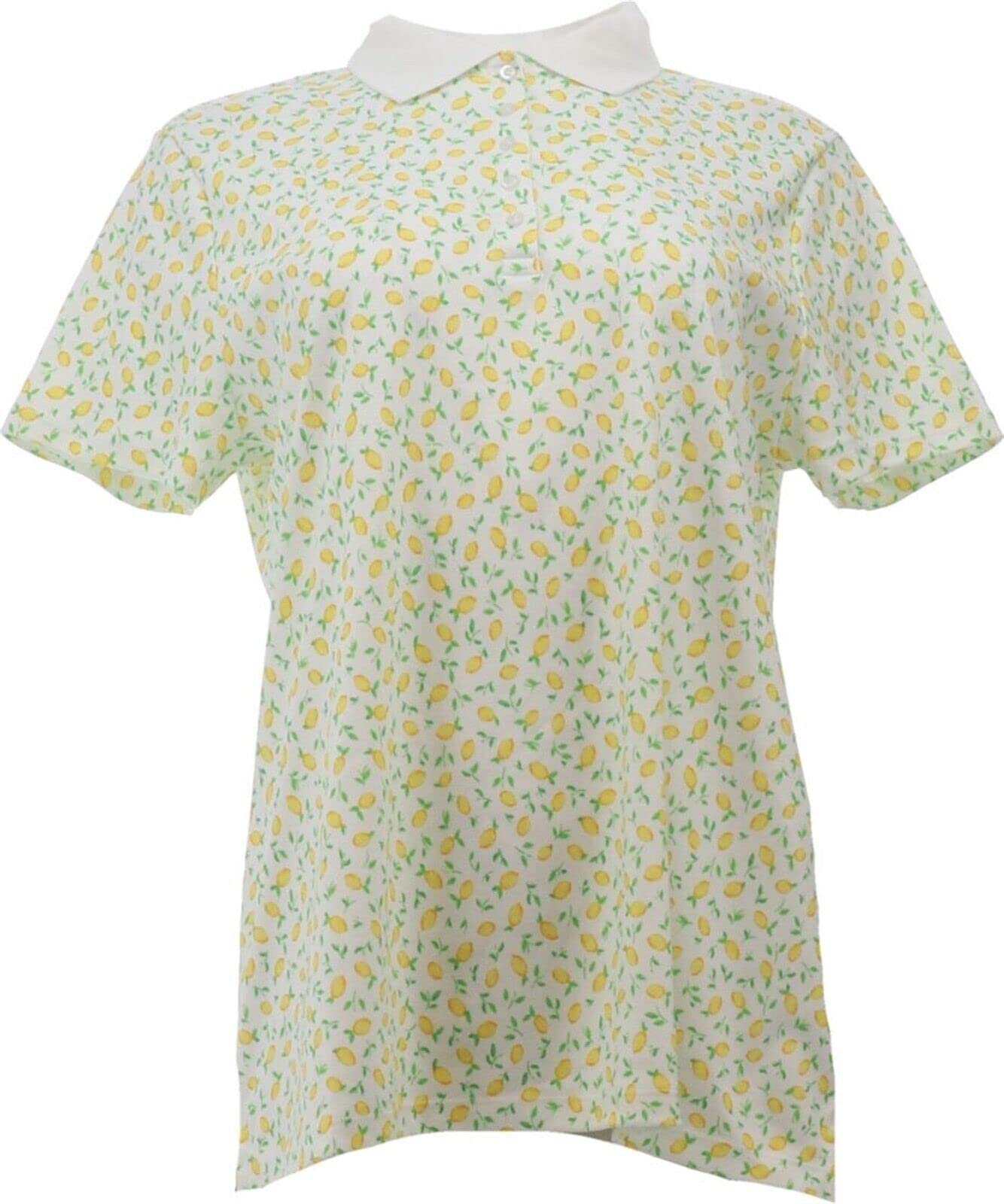 Lands' End Men's Supima Cotton Polo Shirt - Coral Fusion Shadow Palm Print, Size M (508034) | Soft, Breathable & Durable for Casual Wear, Golf & Outdoor Activities