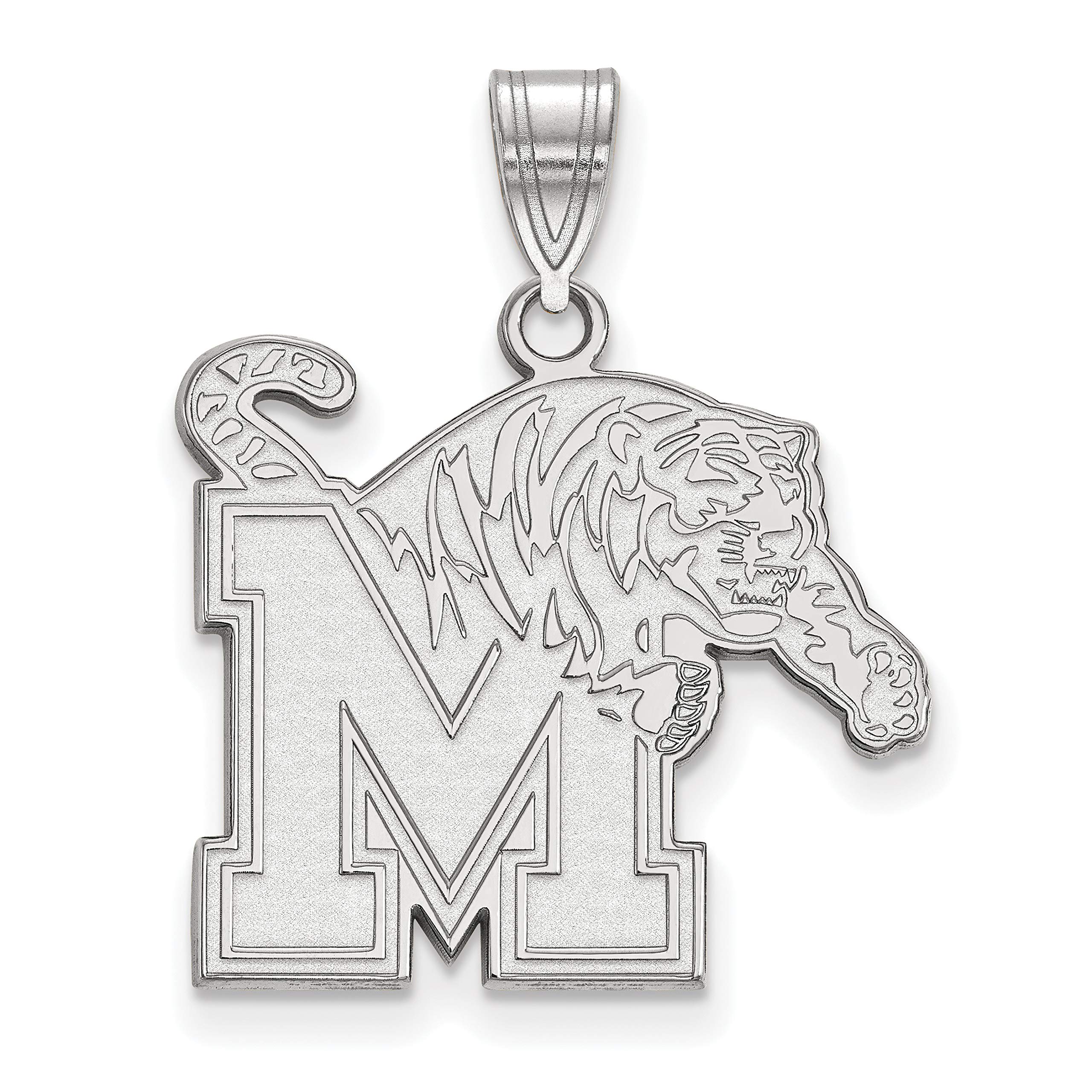 University of Memphis Tigers Pouncer Sterling Silver Mascot Pendant | Official NCAA Jewelry for Fans & Alumni | Perfect for Game Day & School Spirit