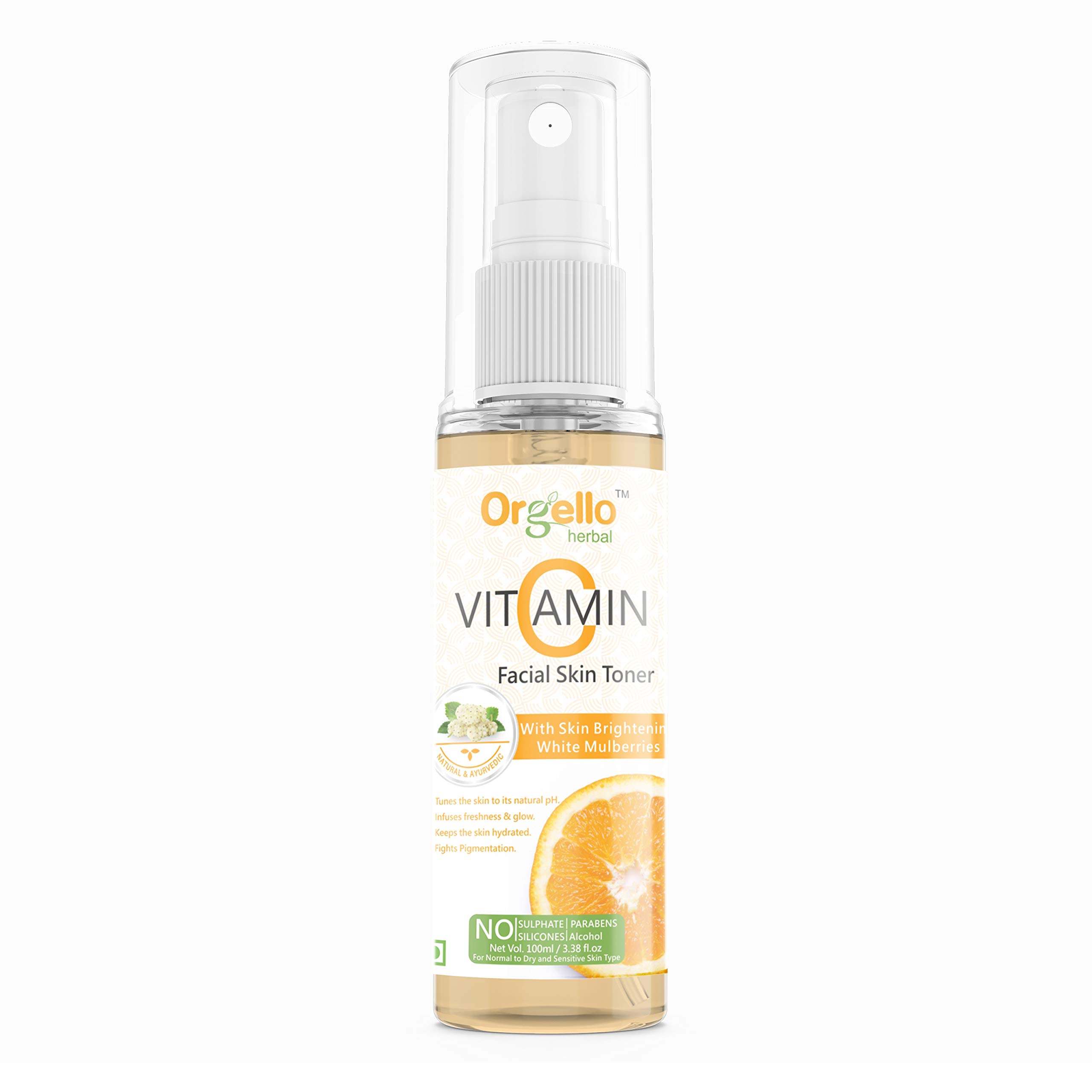 Organic Vitamin C Facial Toner & Lemon Honey Face Wash Set (100ml x 2) - SLS, Paraben & Mineral Oil Free for All Skin Types - Brightening & Hydrating Skincare Routine for Men & Women