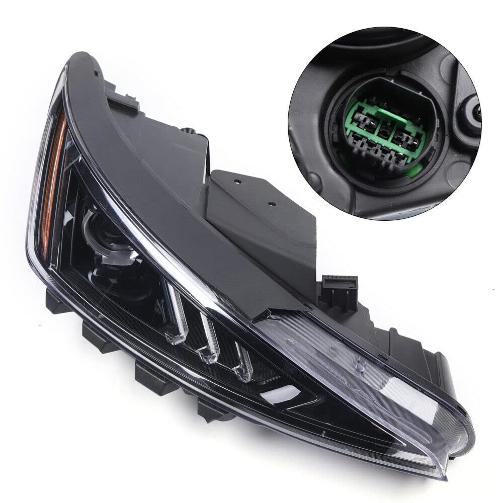 2019-2020 Hyundai Elantra Headlight Assembly Pair - Halogen Projector Headlamps Replacement for Driver & Passenger Side | Perfect for Night Driving & Foggy Conditions
