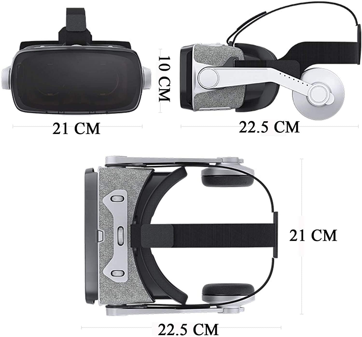 VR Glasses for iPhone & Android - 3D Virtual Reality Headset for Immersive Gaming & Movies | Comfortable Eye Care System for Extended Use | Perfect for Home Entertainment & VR Experiences