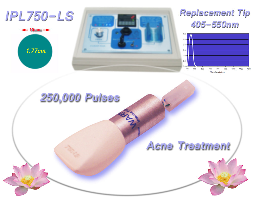 IPL750 Tone 640 780nm Filtered Replacement Tip for IPL Hair Removal & Skin Rejuvenation Machine - Perfect for Home Beauty Treatments and Professional Salon Use