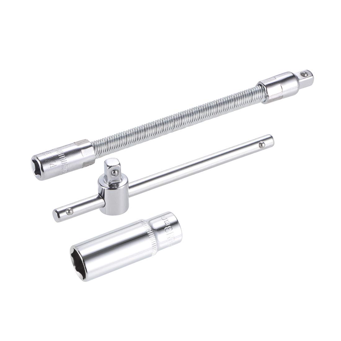**uxcell 3-Piece Socket Accessory Set - 13mm 6-Point Deep Socket, 4.5