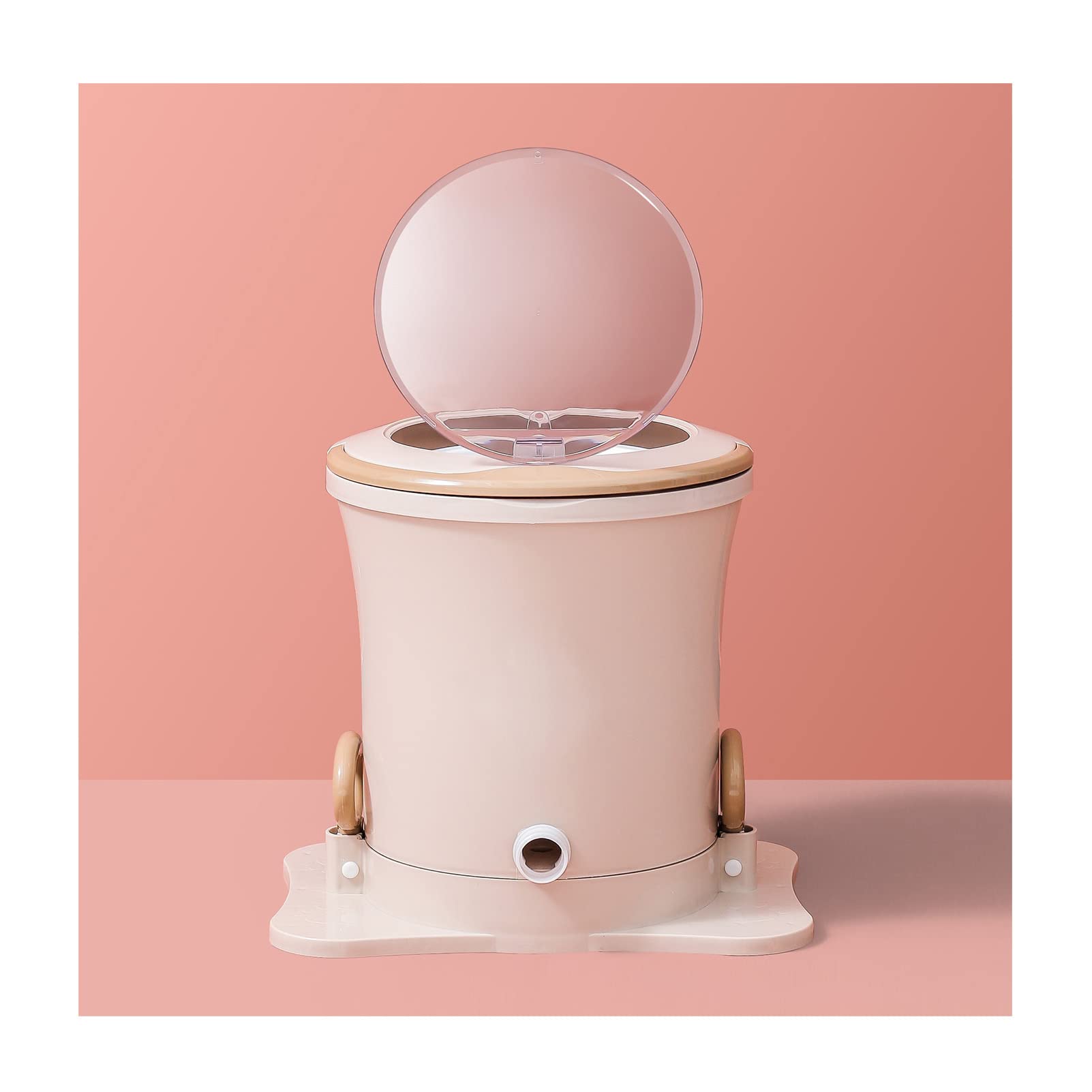 Portable Non-Electric Manual Turbo Washing Machine - Compact Hand Operated Mini Washer for Camping, Dorm, Apartment & RV - Perfect for Small Spaces & Travel Laundry Needs