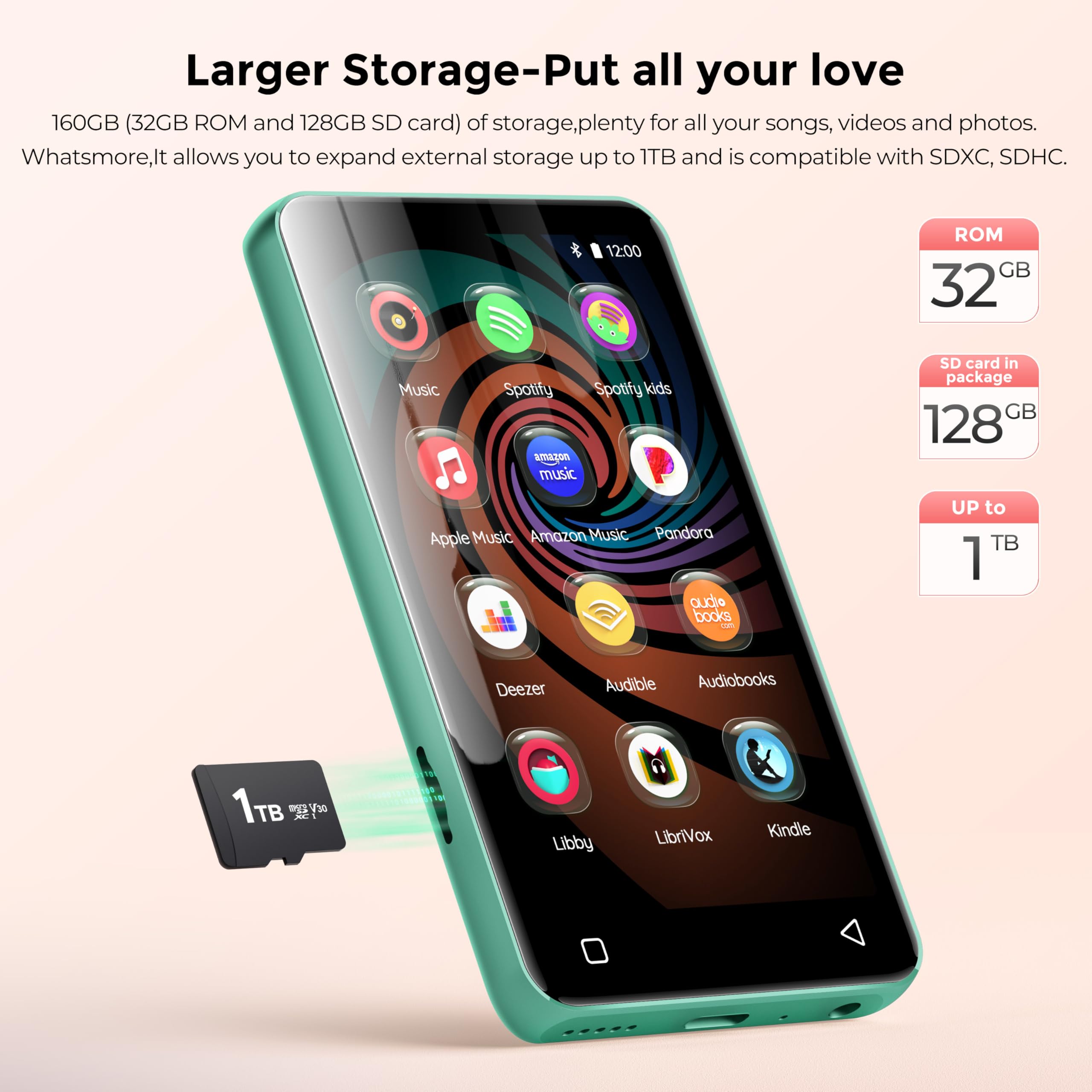 160GB MP3 Player with Bluetooth & WiFi - 4