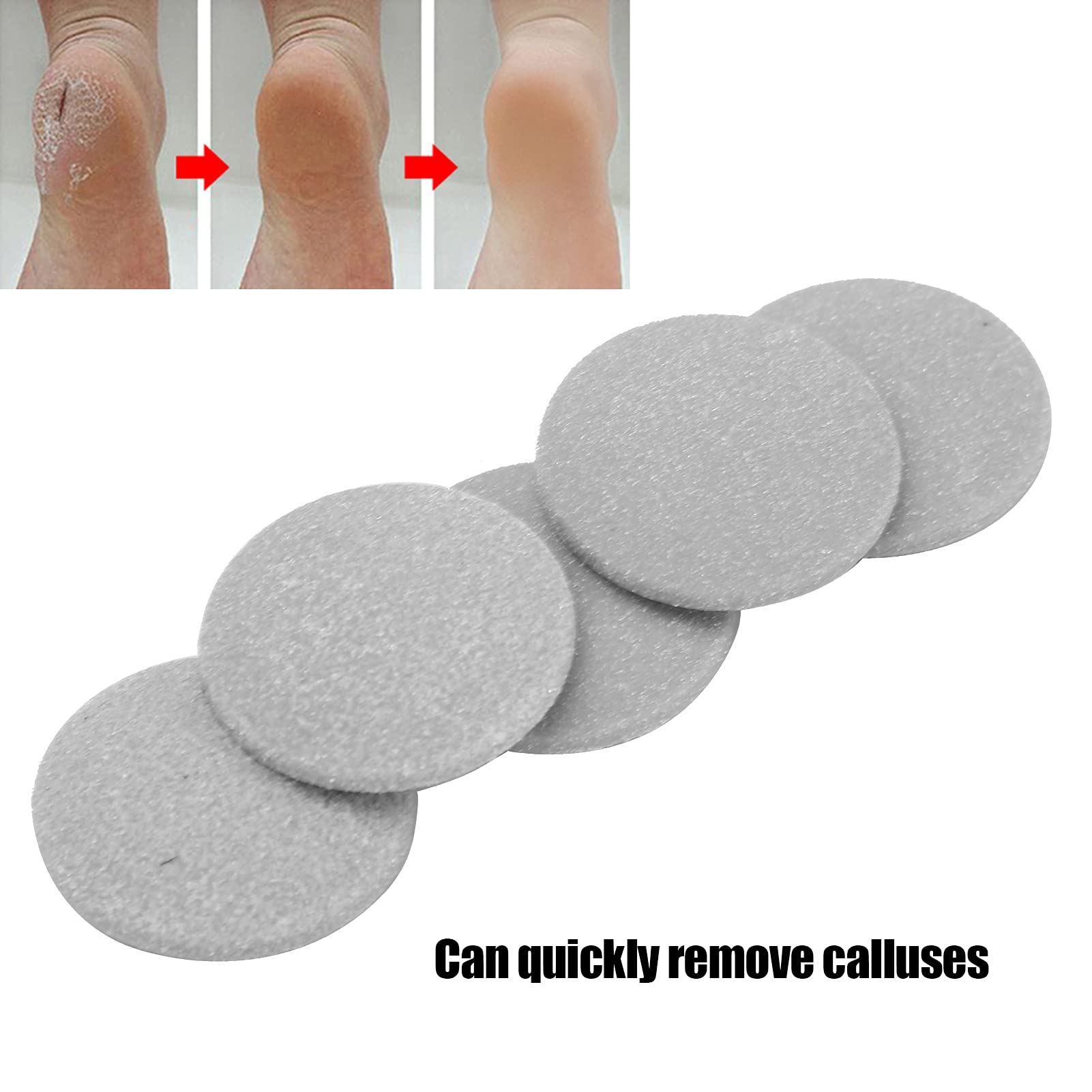 Electric Foot Grinder Head - Professional Pedicure File for Callus Removal, Grey | Salon & Home Use for Smooth Feet Care