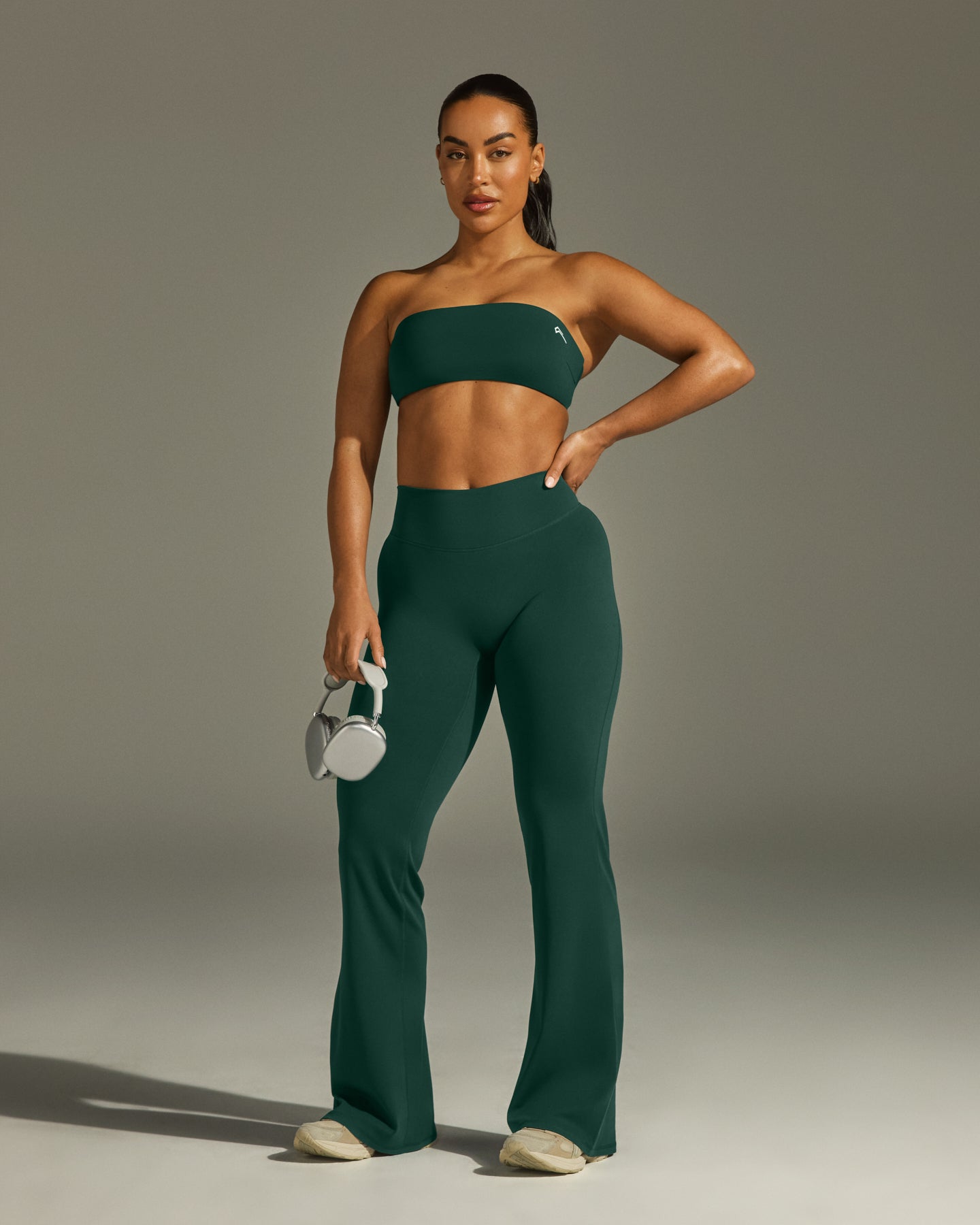 Unified Micro Bandeau Bralette - Seamless Wireless Comfort Bra in Racing Green | Yoga, Lounge & Everyday Wear