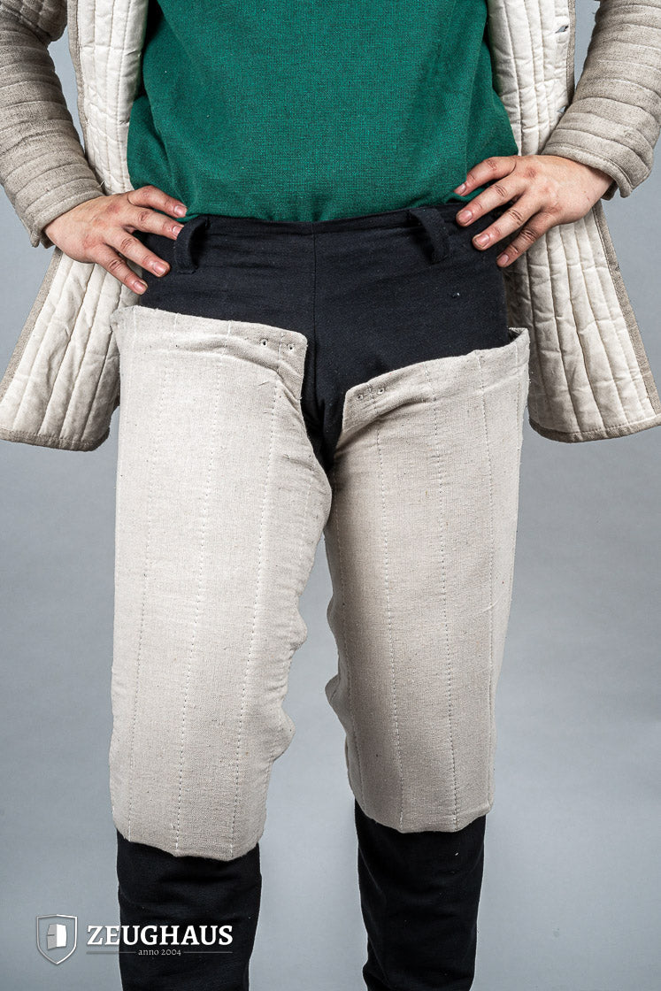 Natural Padded Chausses - Medieval Leg Armor for LARP, Cosplay & Historical Reenactment