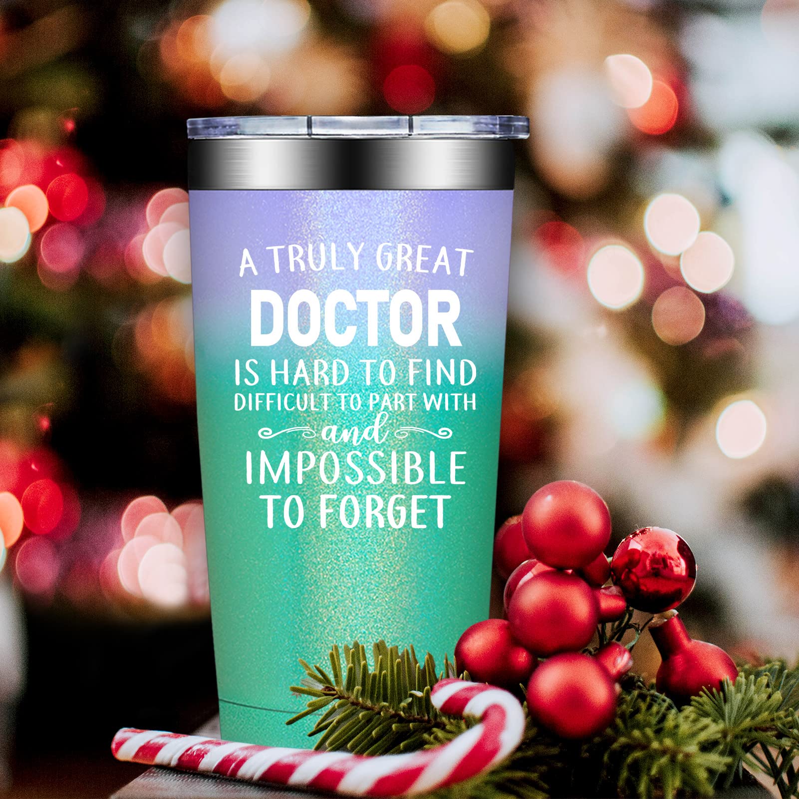 20oz Insulated Tumbler for Women Doctors - Perfect Doctor Appreciation Gift for Graduation, Doctors Day & Medical Professionals - Keeps Drinks Hot/Cold - Ideal for Hospital Shifts, Clinics & Office Use