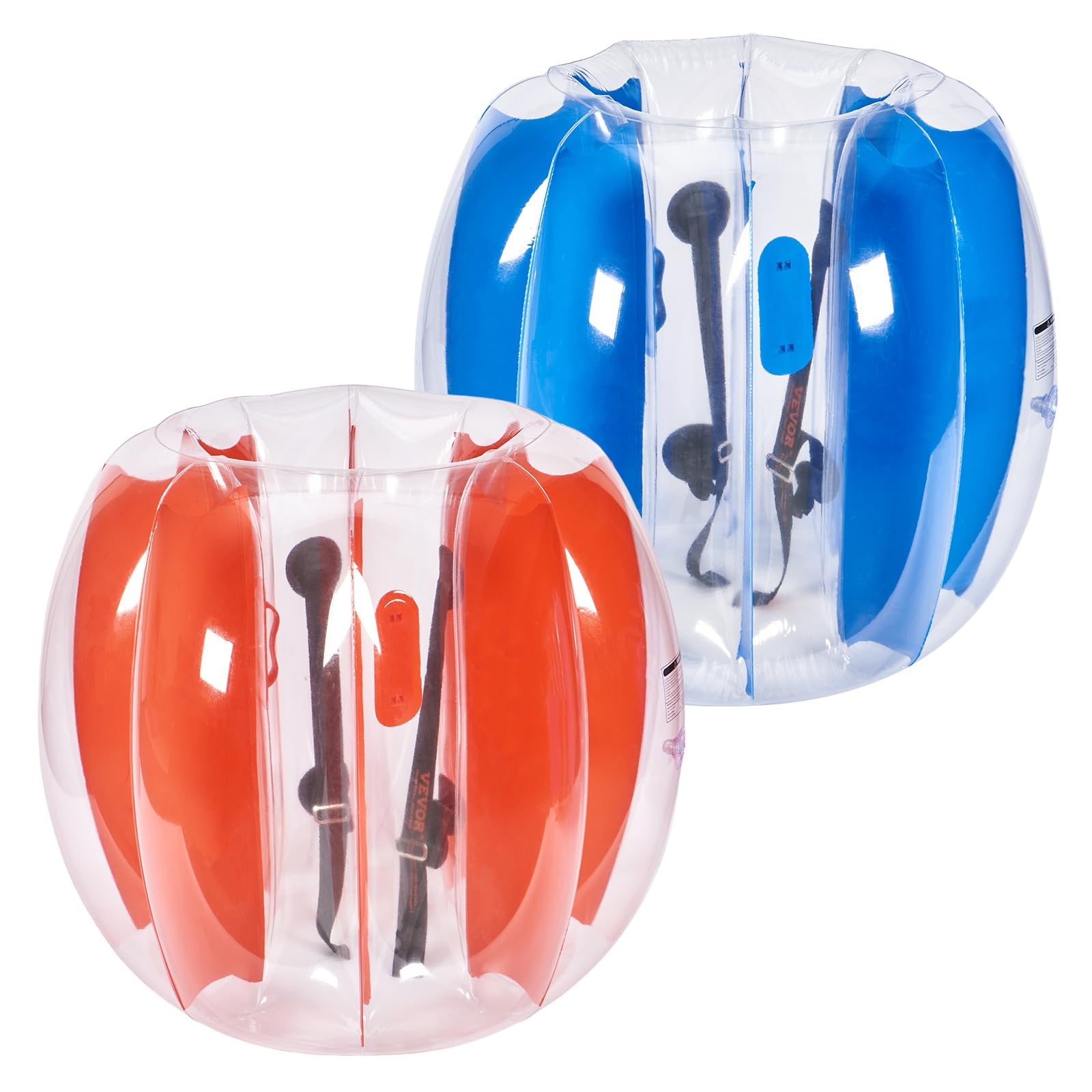 VEVOR Inflatable Bumper Balls 2-Pack - 3FT/0.9M Sumo Zorb Balls for Kids & Teens | Durable PVC Human Hamster Bubble Balls for Outdoor Team Games, Playground, Backyard, Birthday Parties & School Events | Perfect for Bumper Bopper, Field Day & Summer Camp Activities