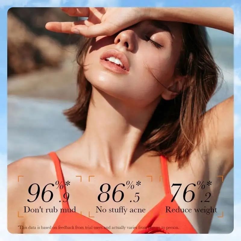 Organic Herbal Sunscreen SPF 60 - Natural Whitening & Hydrating Formula - Lightweight Non-Greasy UV Protection for Face & Body - Ideal for Daily Use, Beach, Swimming & Outdoor Activities