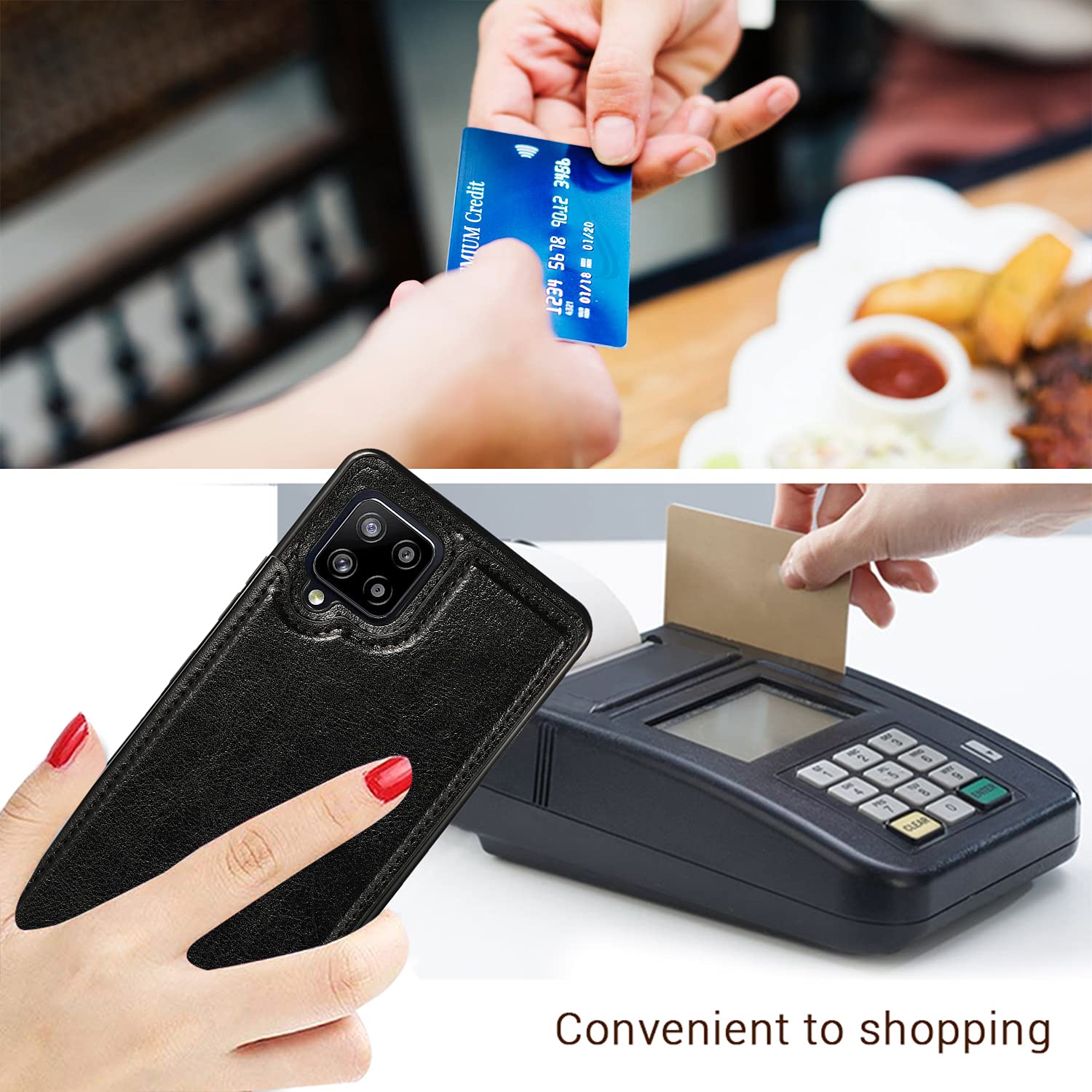 **Asuwish Samsung Galaxy A42 5G Wallet Case with Tempered Glass Screen Protector – Flip Leather Phone Cover with Card Holder & Stand for Women & Men (Black) – Perfect for Work, Travel & Daily Use**