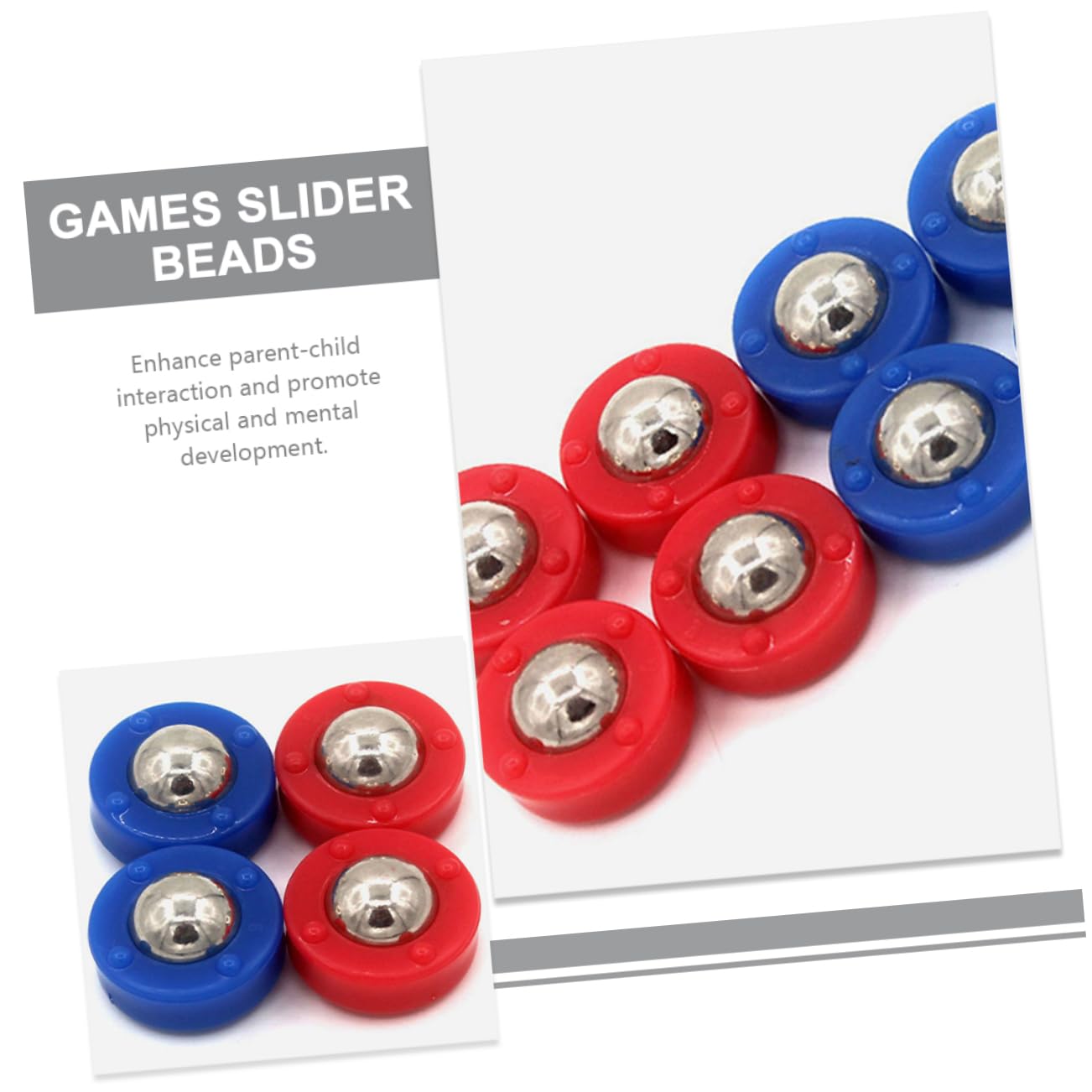 KICHOUSE 24pcs Shuffleboard Pucks Set - Replacement Roller Balls for Tabletop Shuffleboard & Mini Bowling Game - Perfect for Family Game Night, Office Entertainment & Pub Parties