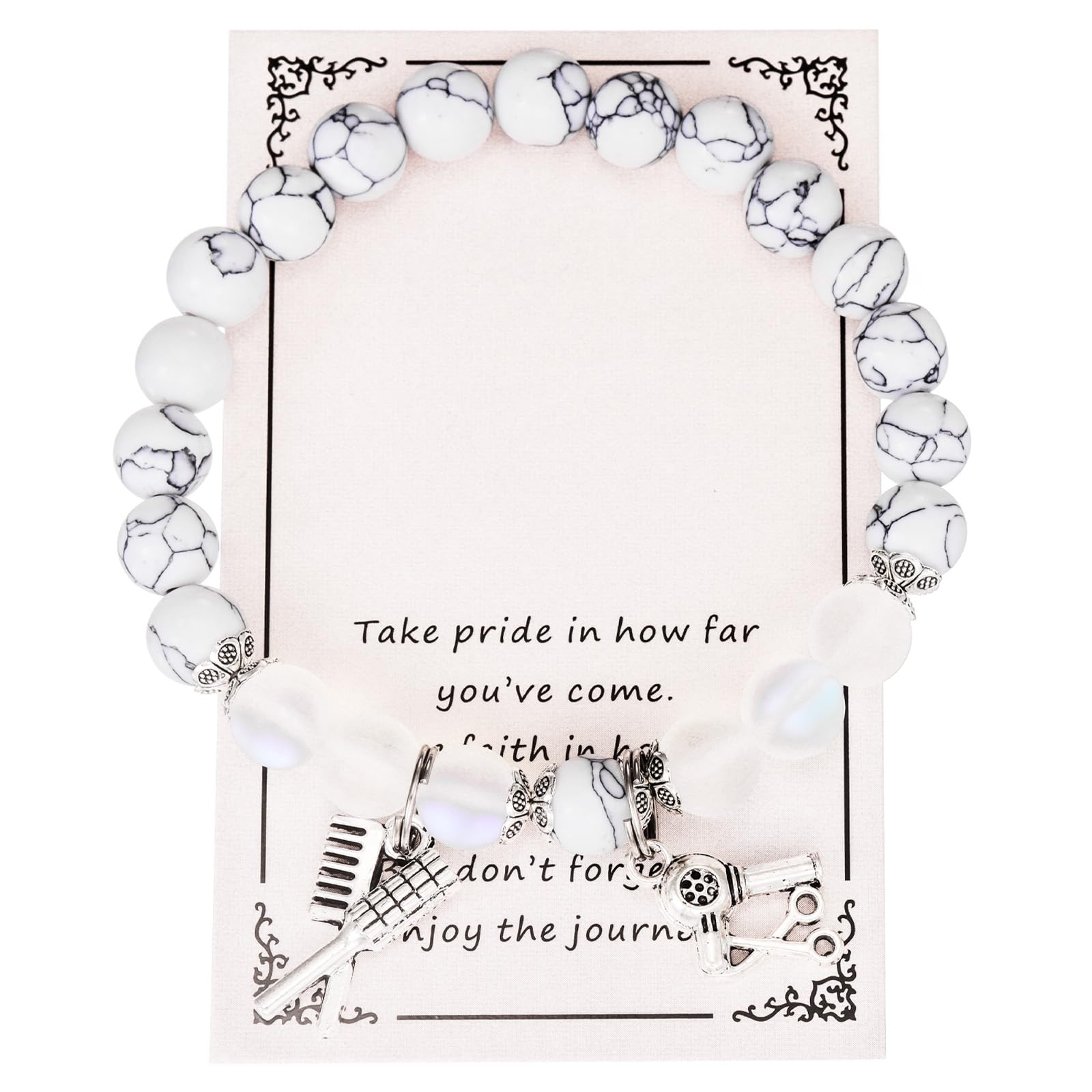 Stylish Kivosliviz Hairstylist Bracelet - Perfect Gift for Women Cosmetologists & Hairdressers - Graduation Present for Beauty School Students - Elegant Jewelry for Salon Professionals & Stylists