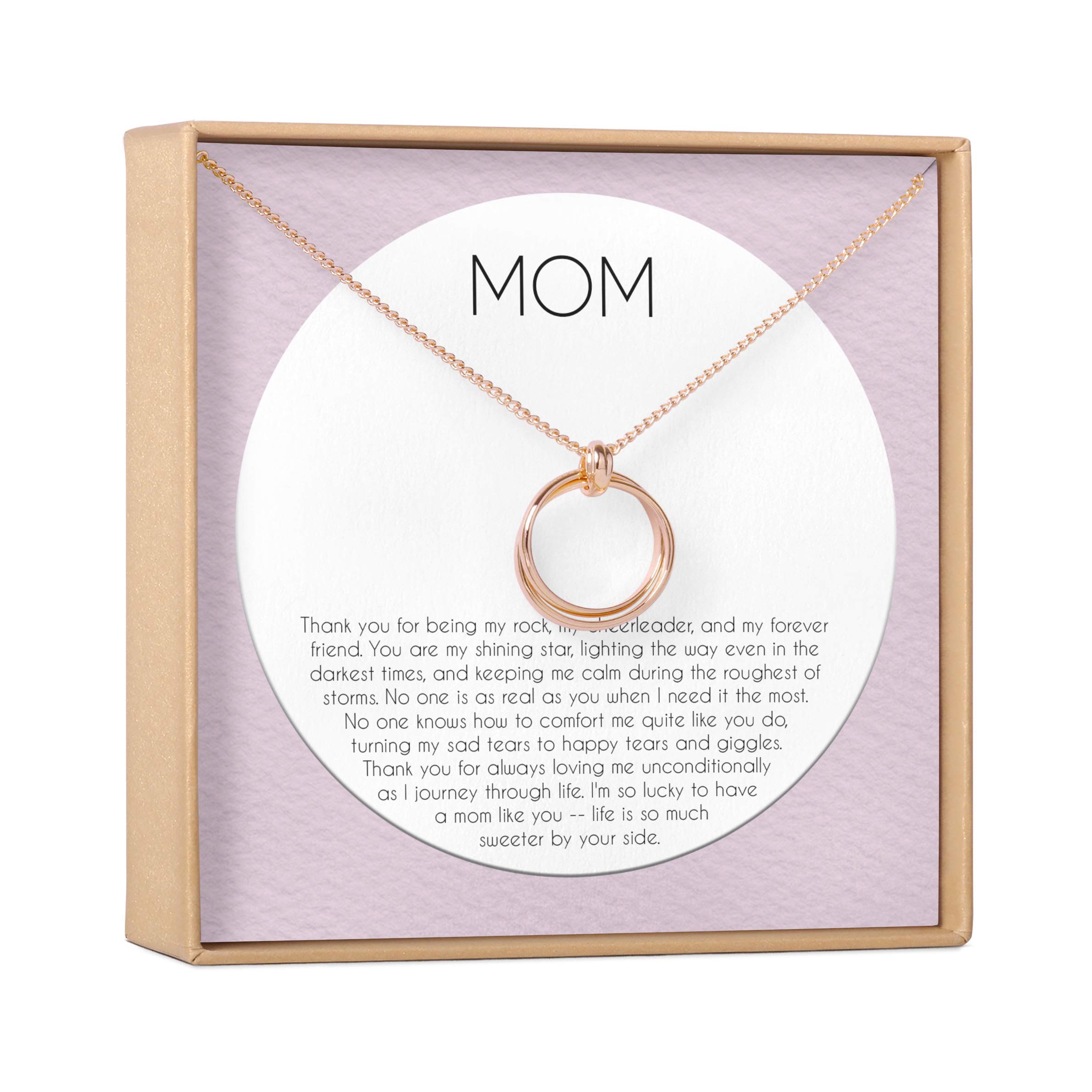Heartfelt Mom Necklace Gift Set - Personalized Jewelry with Greeting Card for Birthday, Mother's Day, Christmas & Special Occasions | Perfect for Gifting, Keepsakes & Everyday Wear