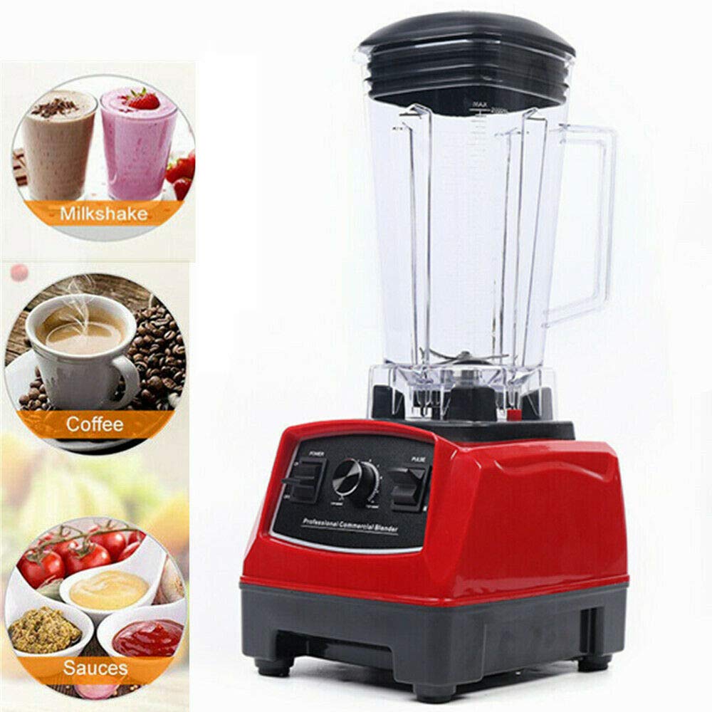 1500W Professional Commercial Blender - 2L High-Speed Countertop Blender for Smoothies, Ice & Frozen Fruits - Perfect for Restaurants, Juice Bars & Home Kitchen Use