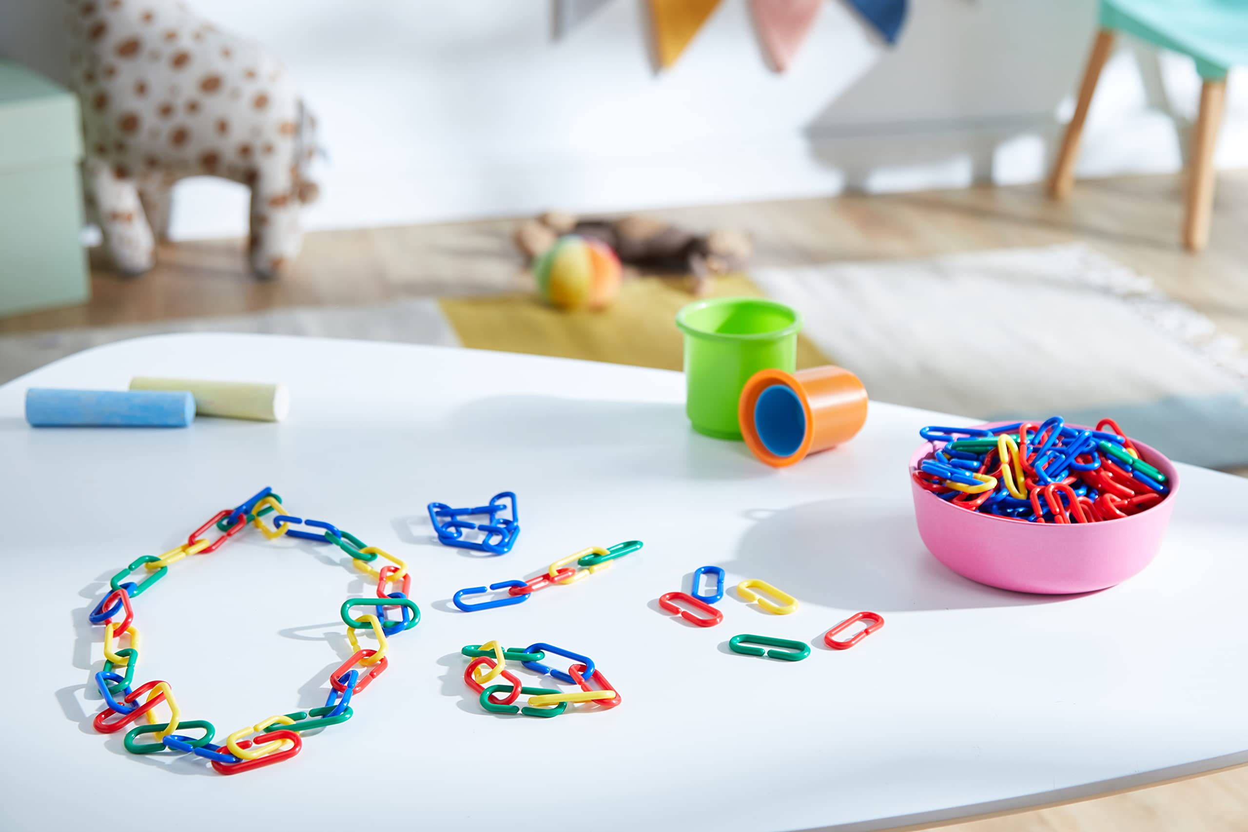 Learning Resources Link 'N' Learn Links - 500 Piece Educational Toy Set for Preschoolers Ages 3+, Toddler Fine Motor Skills Development, Classroom & Homeschool Supplies | Perfect for Counting, Sorting & Creative Play Activities