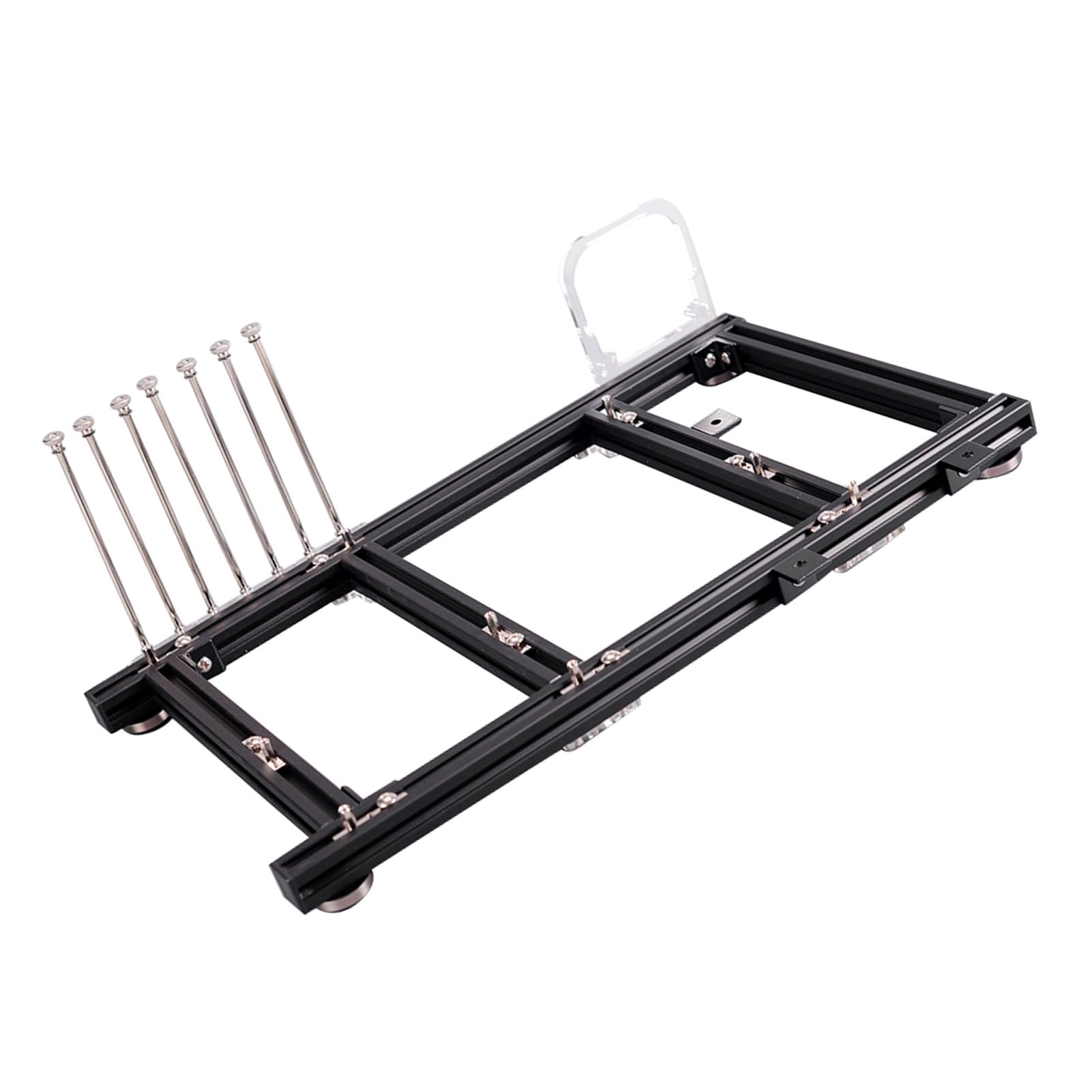 Aluminum Alloy Open Frame ATX PC Case - DIY Computer Test Bench for Overclocking | Supports ATX/MATX Motherboards | Perfect for Gaming Rigs & Hardware Testing