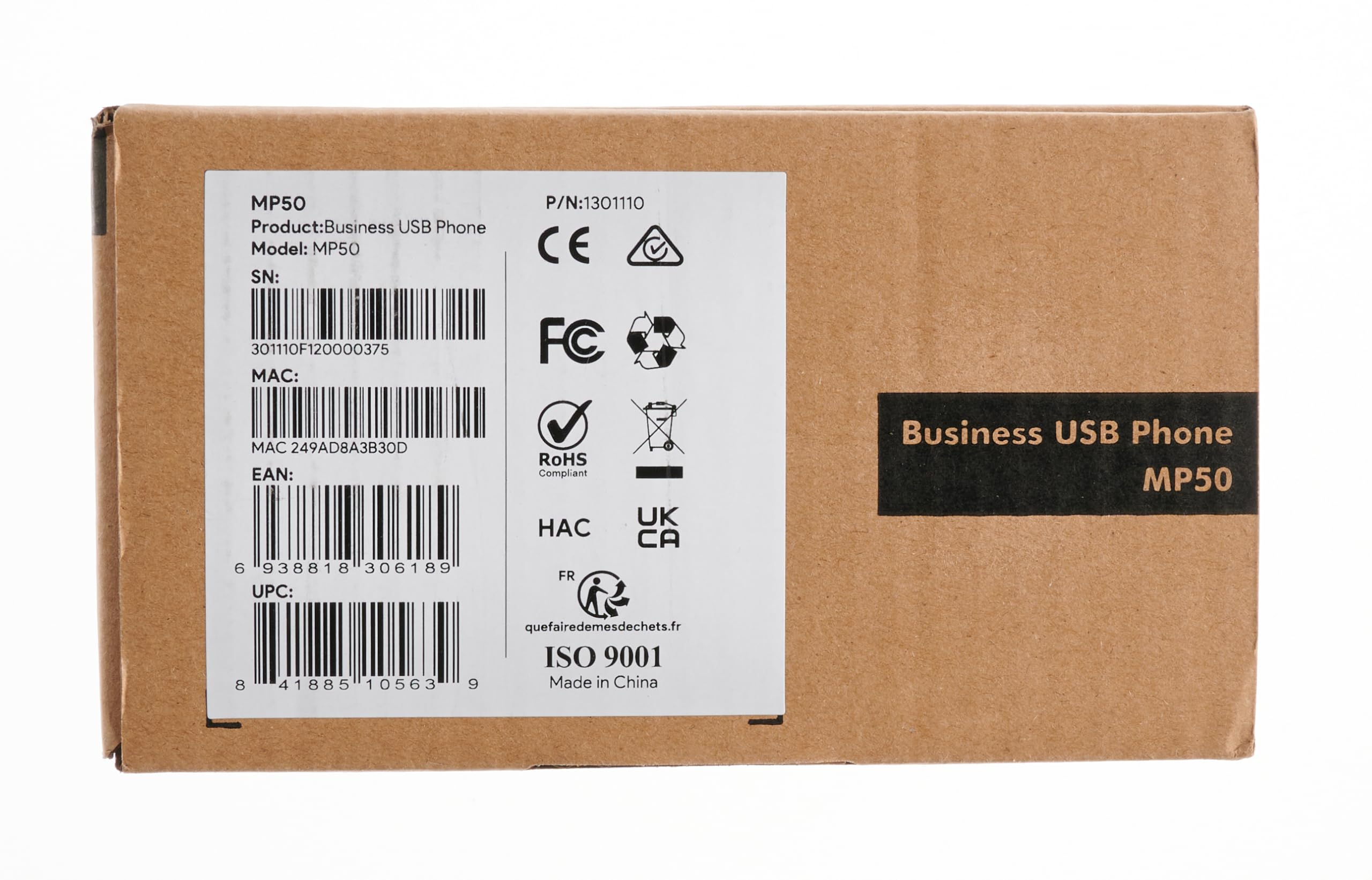 Yealink MP50 USB Phone Handset - Microsoft Teams & Skype for Business Certified, Bluetooth Desktop Phone for PC - Convert Mobile to Office Phone (No SIP/VoIP Registration) - Ideal for Remote Work, Call Centers & Home Office Setup