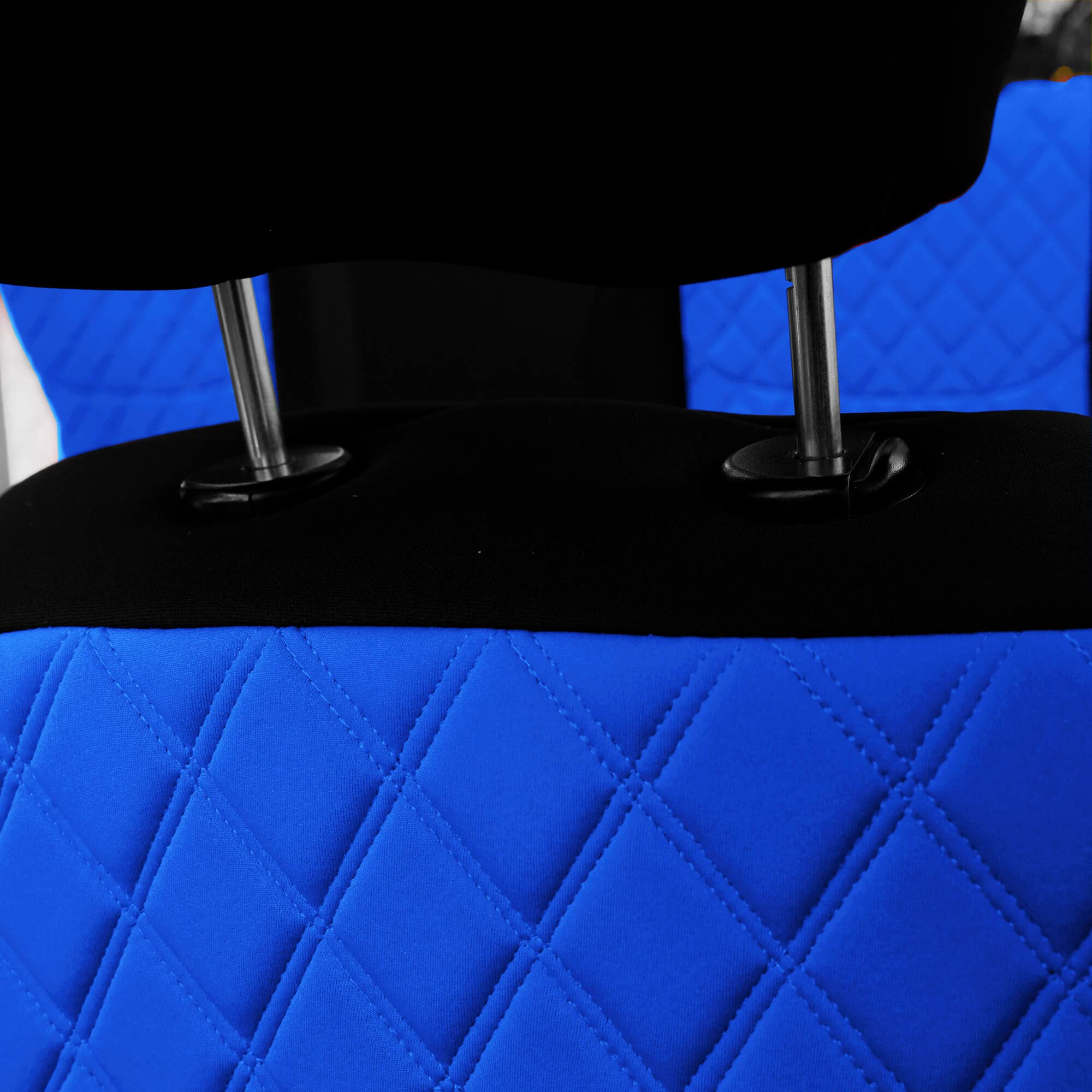 FH Group Custom Fit Neoprene Seat Covers for 2007-2017 Jeep Wrangler JK 4 Door | Water Resistant 1st & 2nd Row Car Seat Protectors | Full Set Blue Automotive Accessories | Perfect for Off-Roading, Camping & Daily Commute