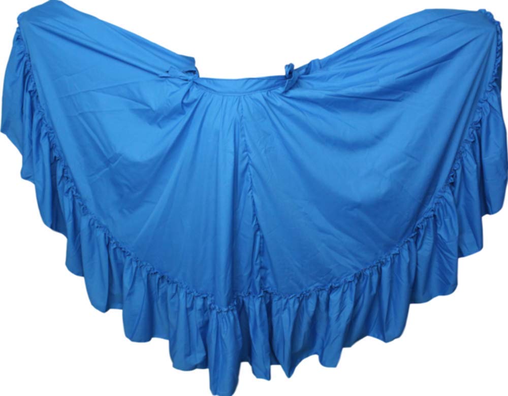 Mexican Folkloric Dance Skirt for Women & Girls - Flamenco, Bomba y Plena, Belly Dance Skirt - Multiple Sizes & Colors - Perfect for Performances, Festivals & Cultural Events