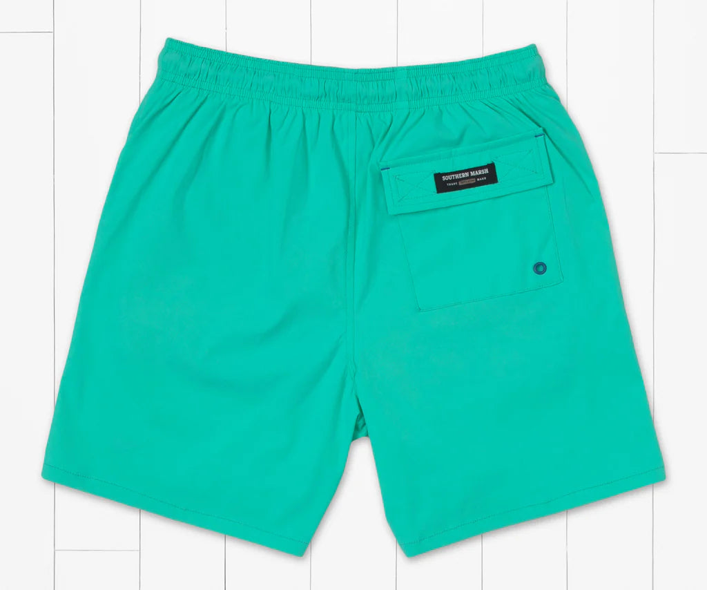 Boys' Southern Marsh Wharf Stretch Lined Swim Trunks - Quick-Dry Comfort for Beach, Pool & Water Sports
