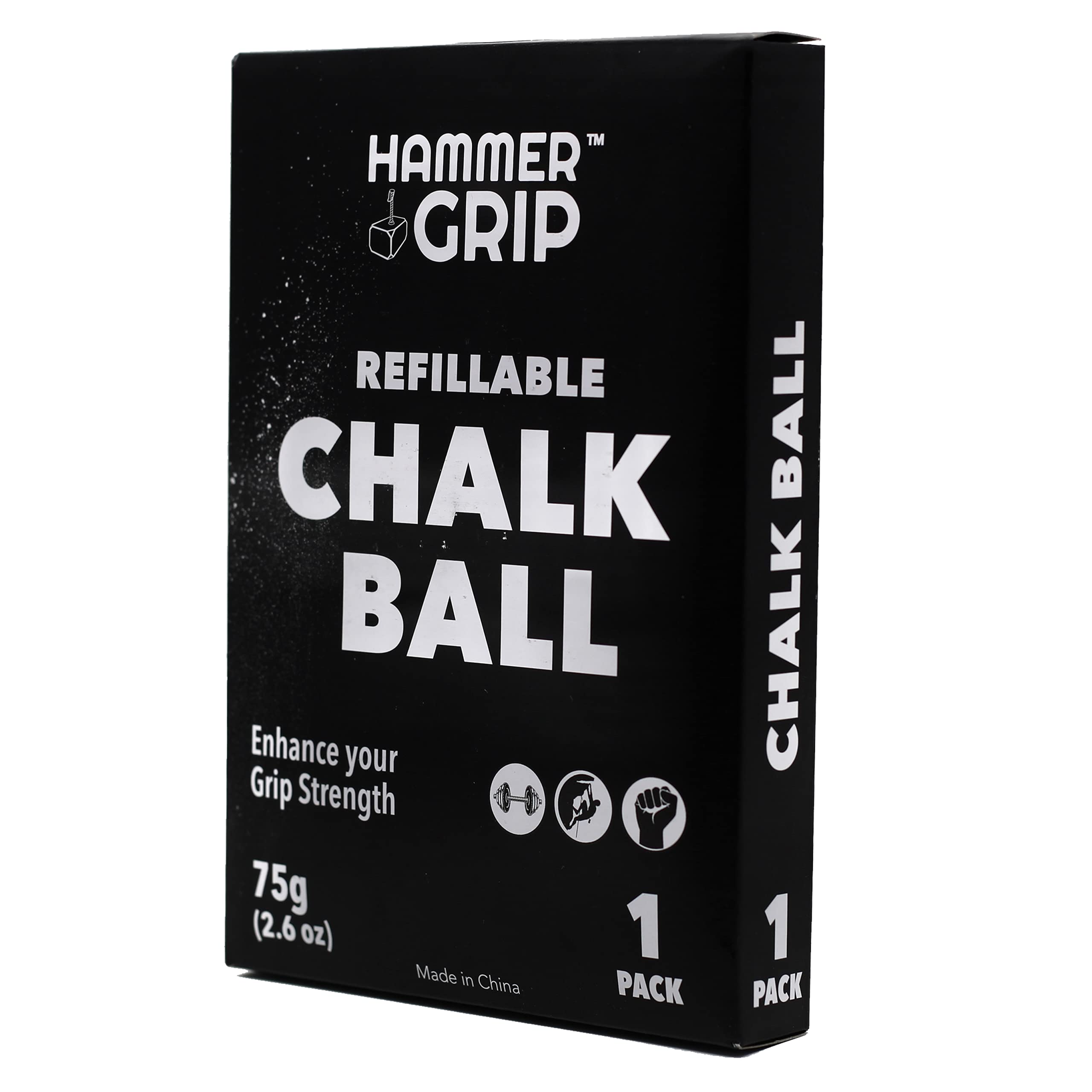Premium Gym Chalk for Weightlifting, Gymnastics & Rock Climbing - Non-Slip Magnesium Carbonate Powder for Strength Training, Bodybuilding & CrossFit - Perfect for Grip Enhancement During Workouts