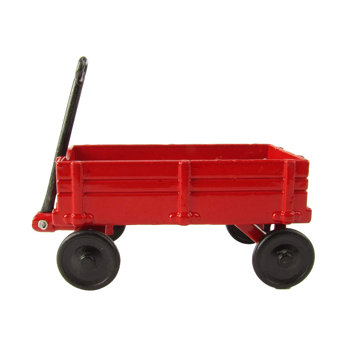 1:12 Scale Miniature Red Wagon Dollhouse Accessory - Metal Pencil Sharpener for Collectors & Model Train Enthusiasts | Perfect for Dollhouse Displays, School Supplies & Office Decor