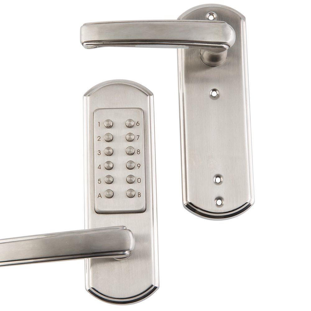Keyless Mechanical Door Lock - Digital Keypad, 304 Stainless Steel (Left-Hand Inward) for Home Security