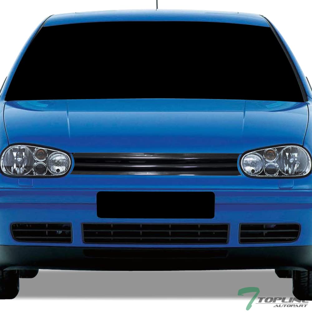 1999-2006 VW Golf GTI R32 MK4 Glossy Black Front Bumper Grill Replacement - Perfect Fit for MK4 Volkswagen Models, Enhances Vehicle Appearance & Aerodynamics