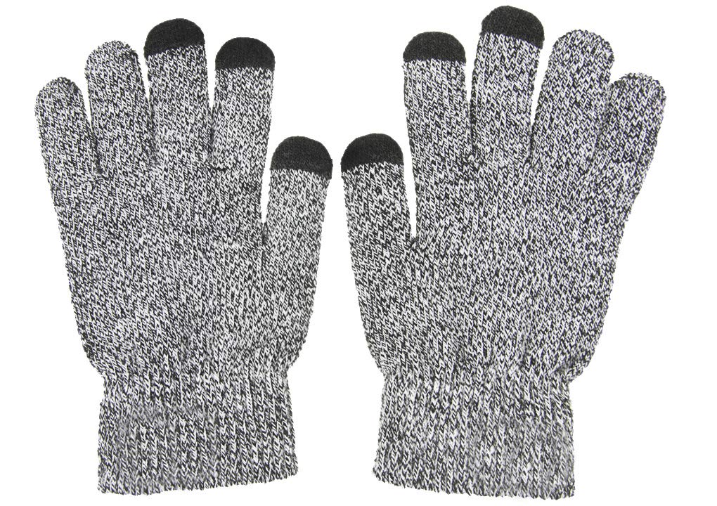 Men's Winter Full Finger Touchscreen Gloves - Warm Knitted Thermal Gloves with Smartphone Touch Capability, Washable & Durable for Outdoor Activities, Skiing, and Daily Commute