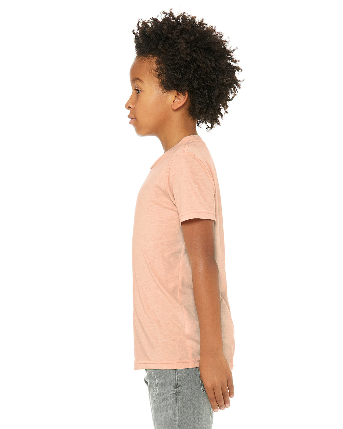 Bella + Canvas 3413Y Youth Triblend Short Sleeve T-Shirt - Soft Comfortable Kids Tee for Everyday Wear, School & Play