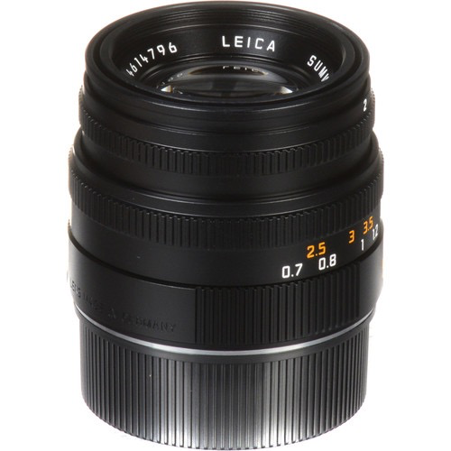 Leica Summicron M 50mm f/2.0 Manual Focus Prime Lens for Leica M Mount Cameras - Black | Perfect for Street Photography, Portraits & Low Light Shooting