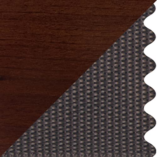 Premium Wooden Mallet Deluxe Straight Leg Luggage Rack with Brown Leather Straps - Solid Mahogany Wood for Hotels, Bedrooms & Entryways - Heavy Duty Suitcase Stand for Travel Storage & Organization