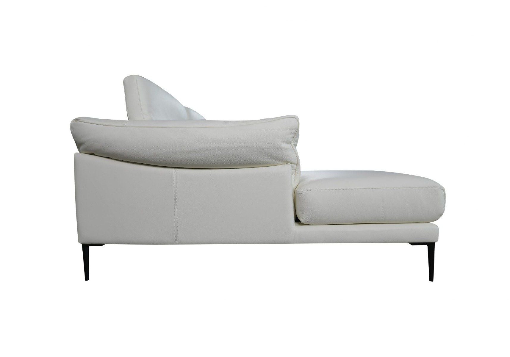 Premium Ennio Top Grain Leather Sofa with Chaise Lounge - Modern Living Room Furniture for Comfort & Style - Perfect for Family Gatherings & Relaxing Evenings