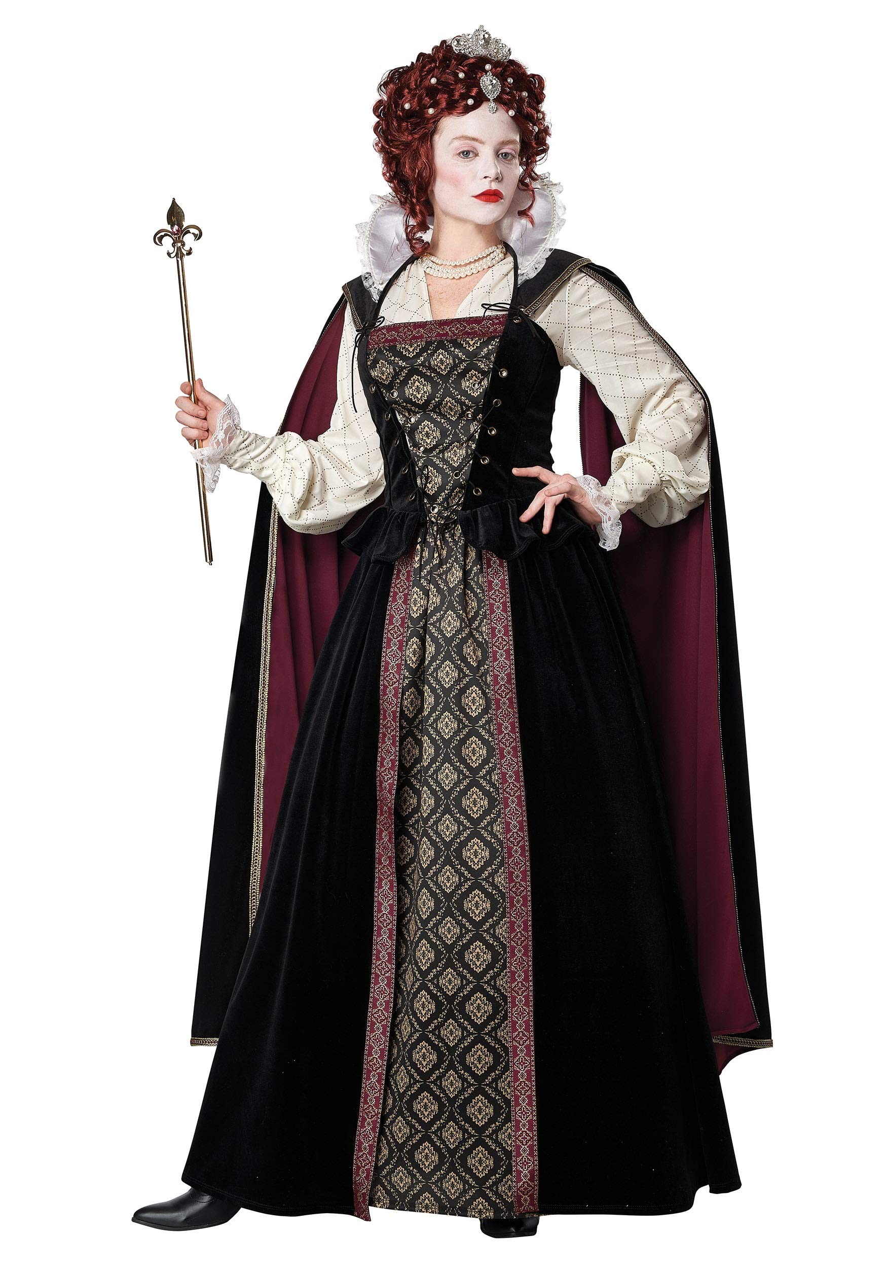 California Costumes Women's Elizabethan Queen Costume for Adults - Perfect for Renaissance Fairs, Halloween Parties & Historical Reenactments