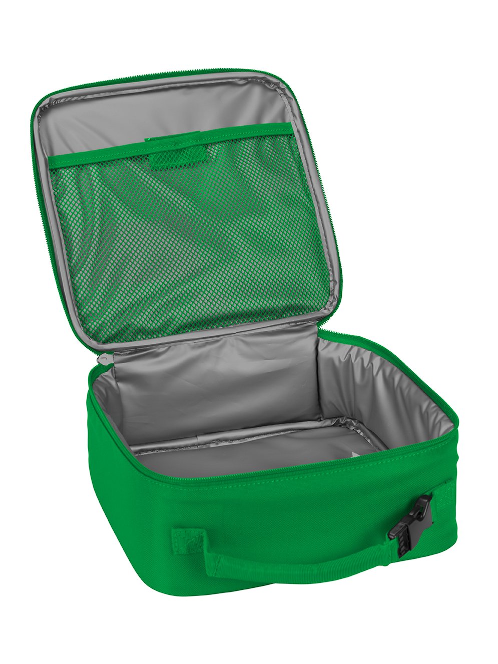LEGO Insulated Lunch Box with Mesh Pouch & Zipper Compartment - Durable Reusable Food Container for Kids & Adults - Perfect for School, Work, Picnics & Outdoor Activities (Green)