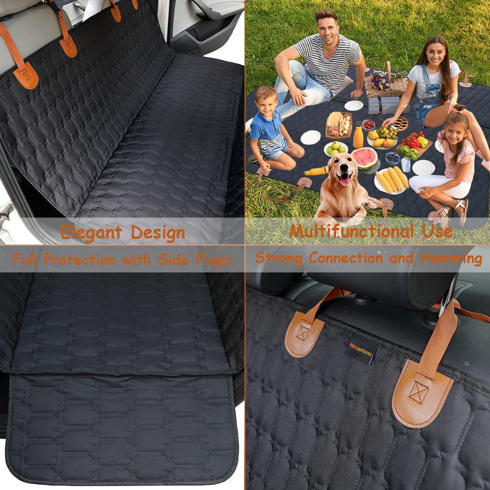 Waterproof Dog Car Seat Cover - Durable Pet Hammock for Back Seat Protection | Safe & Comfortable Travel Accessory for Dogs & Puppies | Perfect for Road Trips, Vet Visits & Daily Commutes