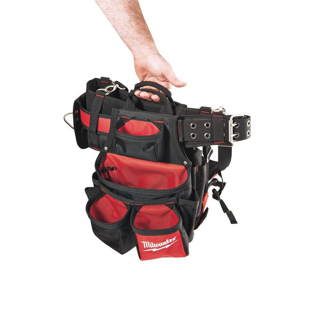 Milwaukee 48-22-8120 Heavy Duty Contractor Work Belt with Suspension Rig - Comfortable Tool Belt for Construction, Carpentry & Home Improvement Projects