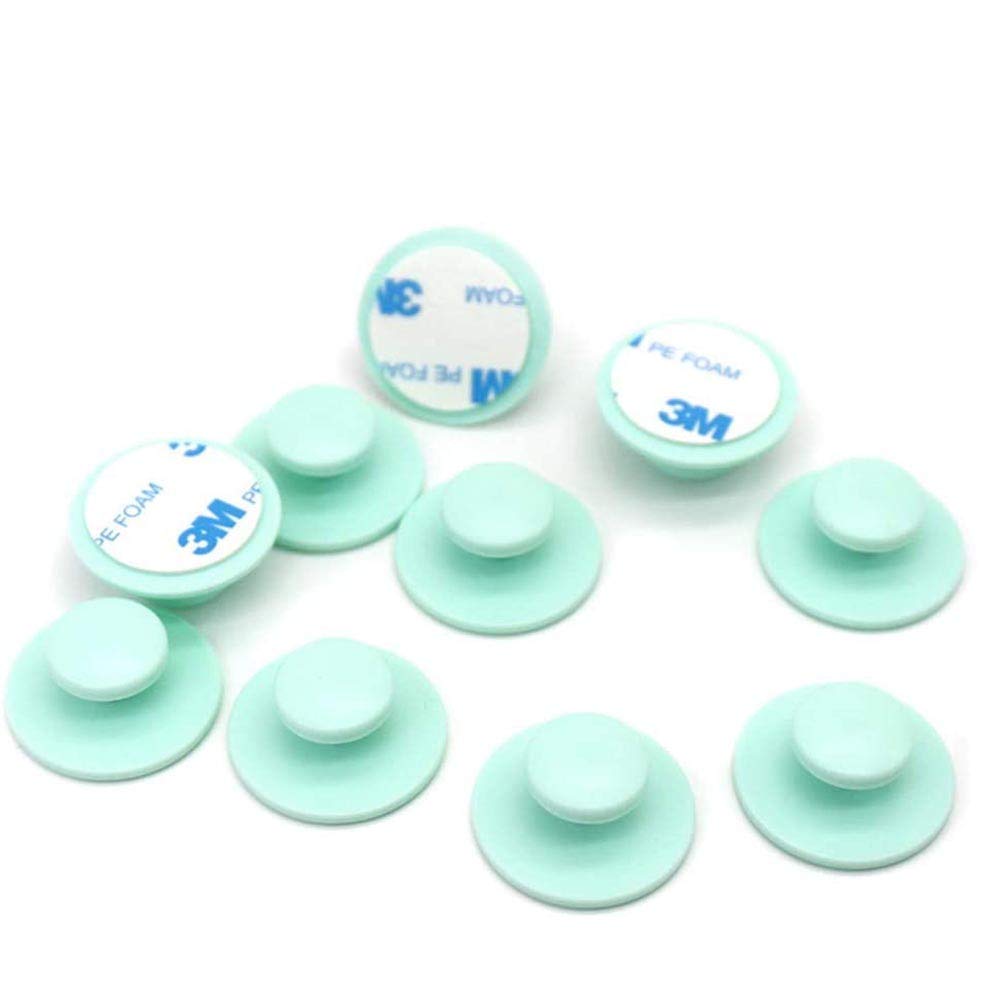 10-Pack Self-Adhesive Drawer Knobs - Easy Install Cabinet Handles for Kitchen, Bathroom & Furniture - No Drill Stick-On Pulls for Drawers, Doors & Windows (Ideal for Elderly & Kids)
